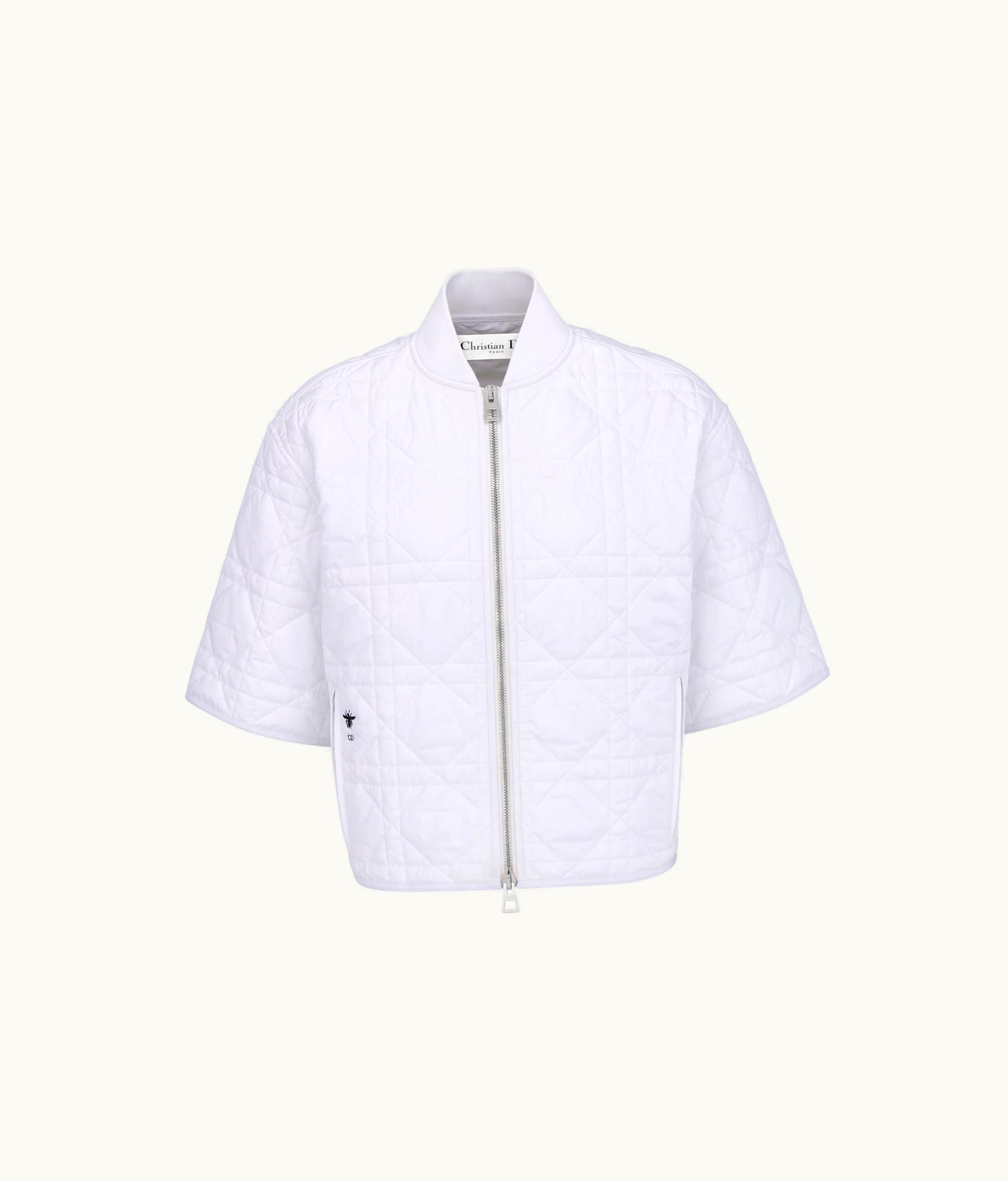 Dior Dior Macrocannage Short-Sleeved Peacoat - White Quilted Technical Taffeta