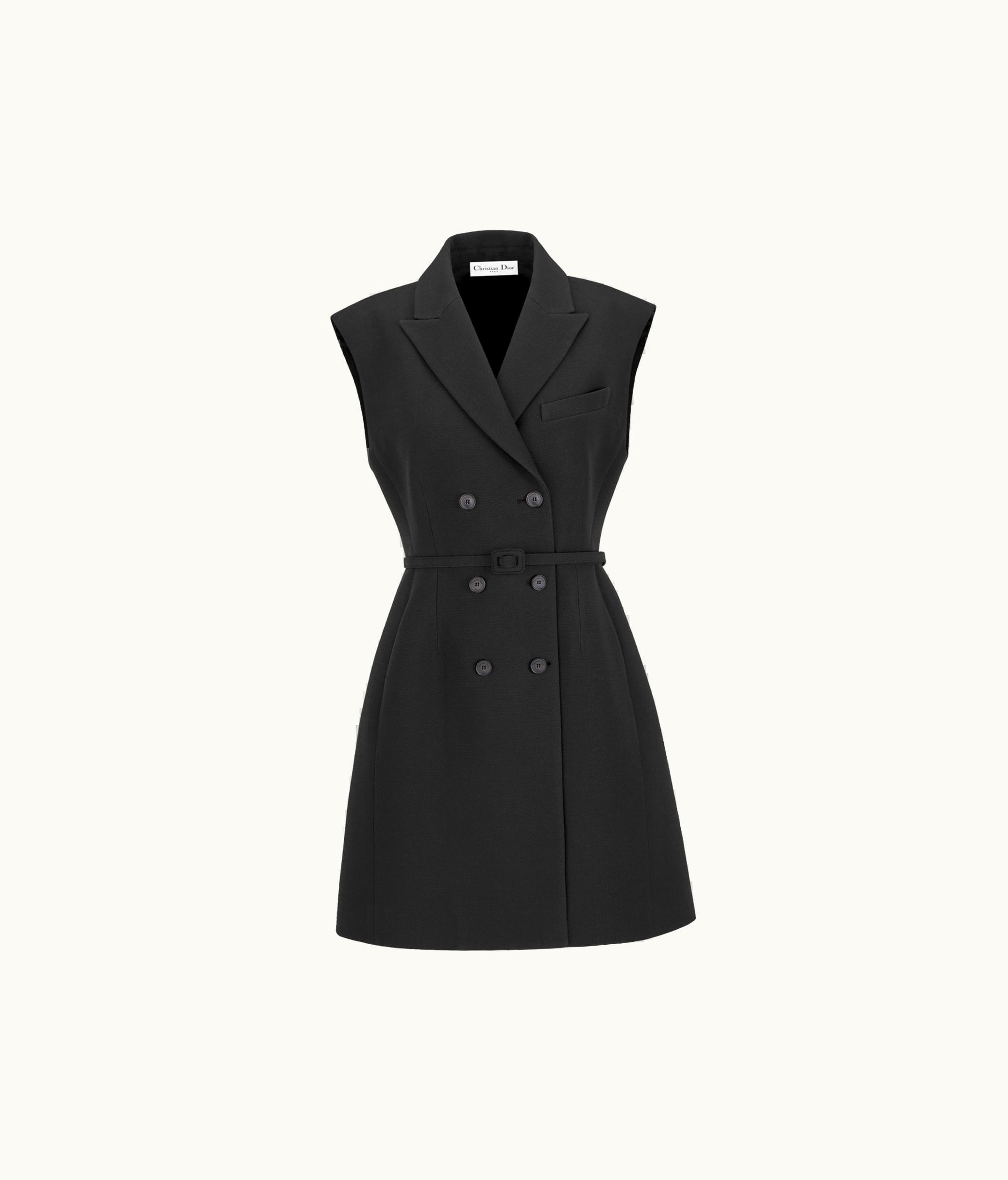 Dior Dior Short Blazer Dress - Black Wool And Silk