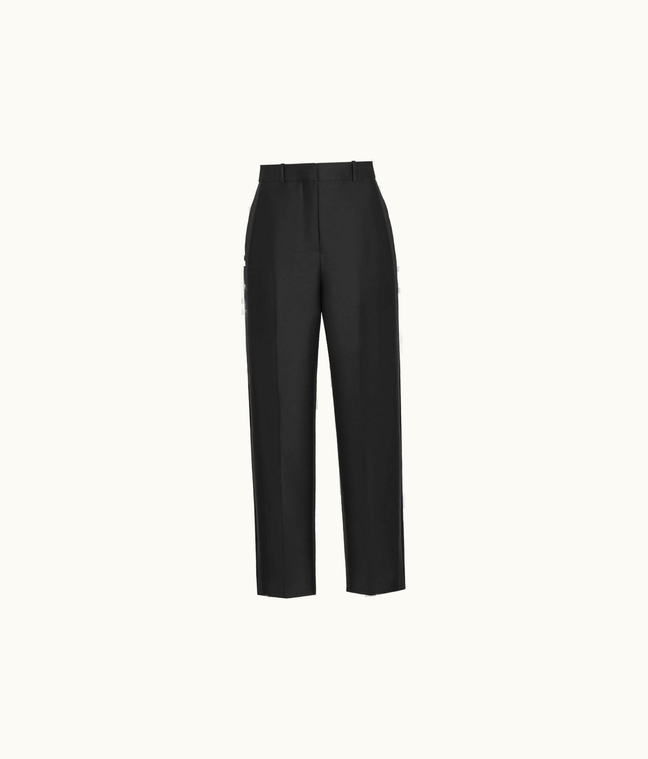 Dior Dior Tuxedo Pants - Black Wool And Silk Shantung