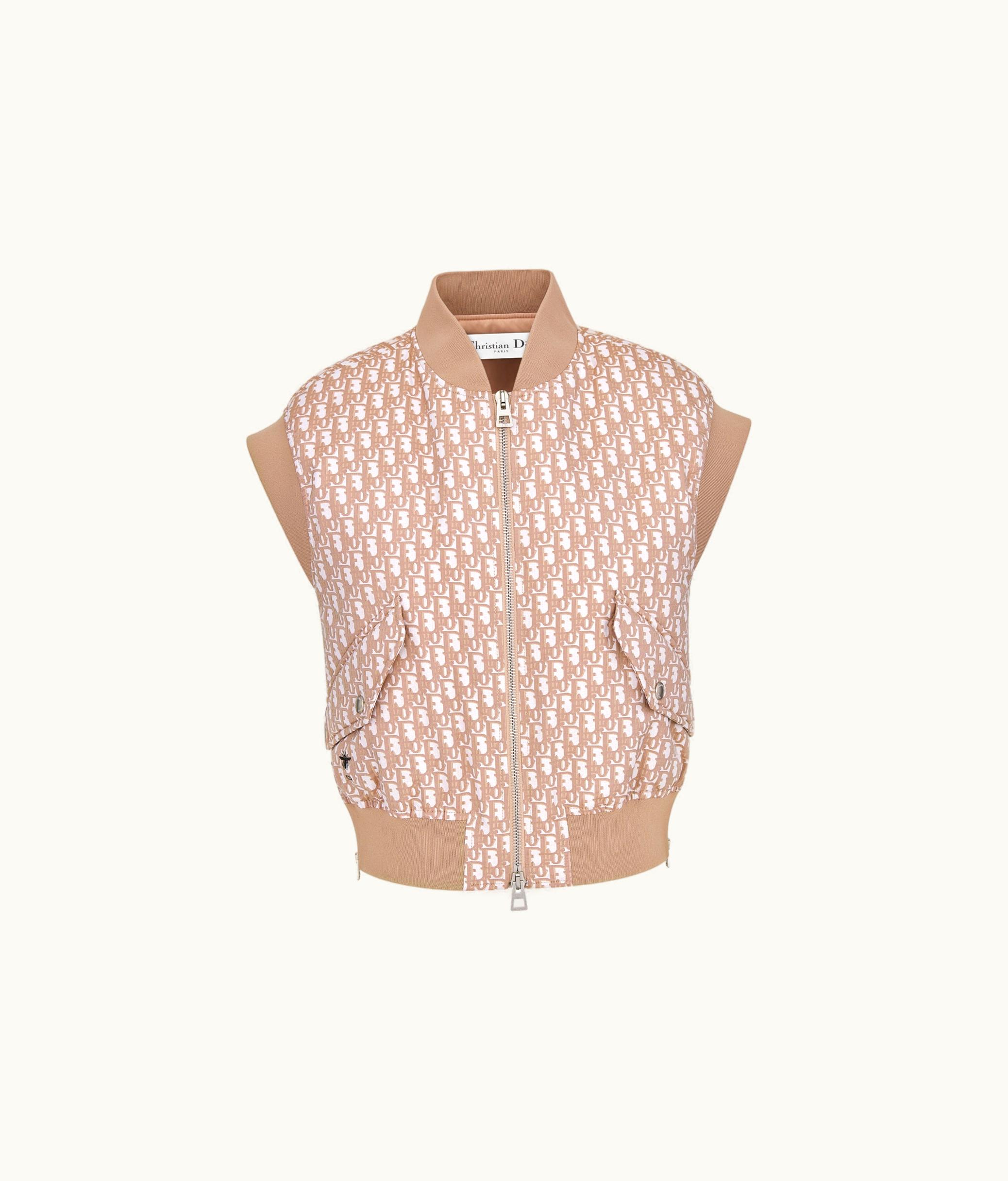 Dior Vest - Rose Des Vents Technical Taffeta With Dior Oblique Motif