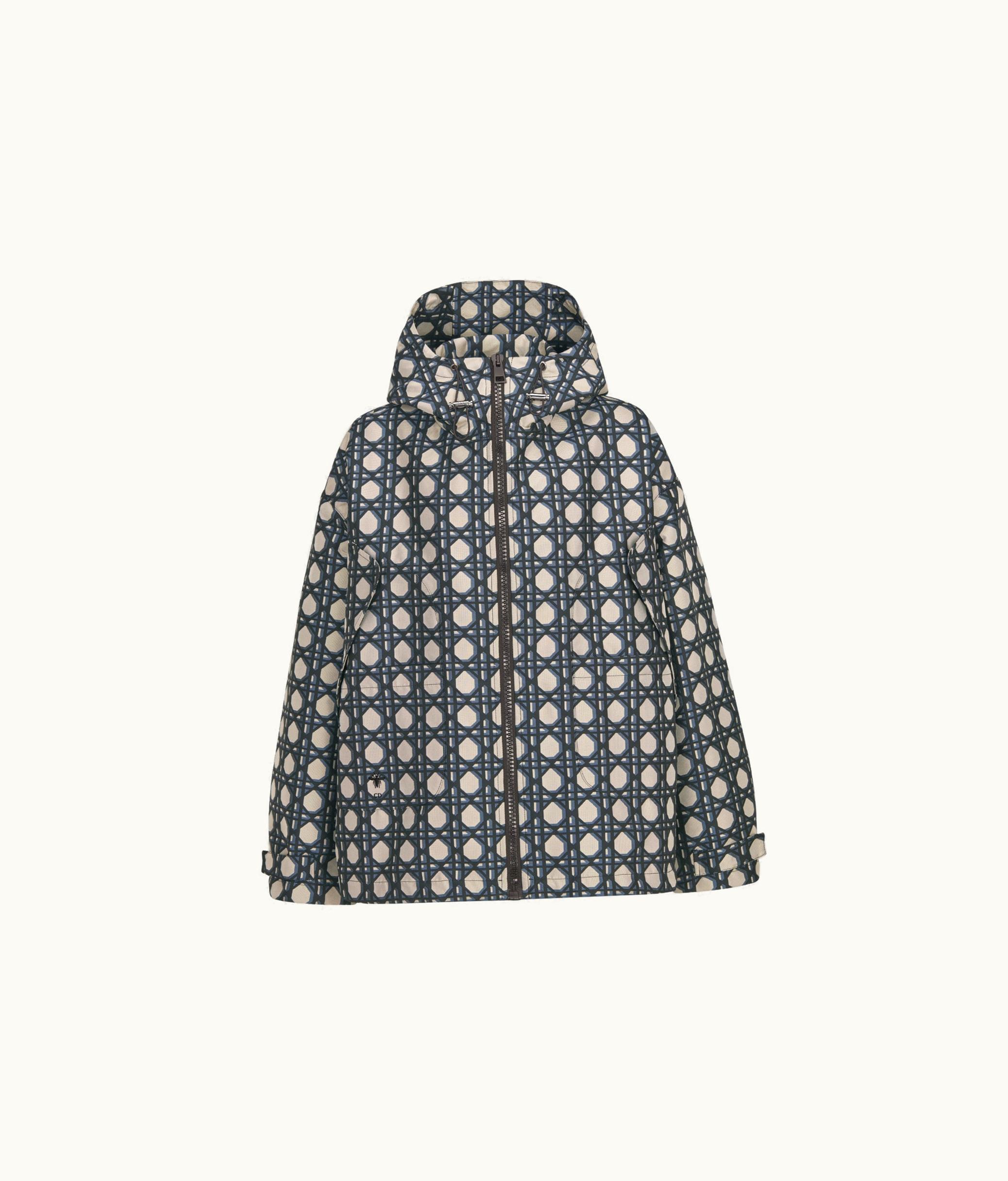 Dior Dior Macrocannage Waterproof Hooded Jacket - Navy Blue Technical Taffeta