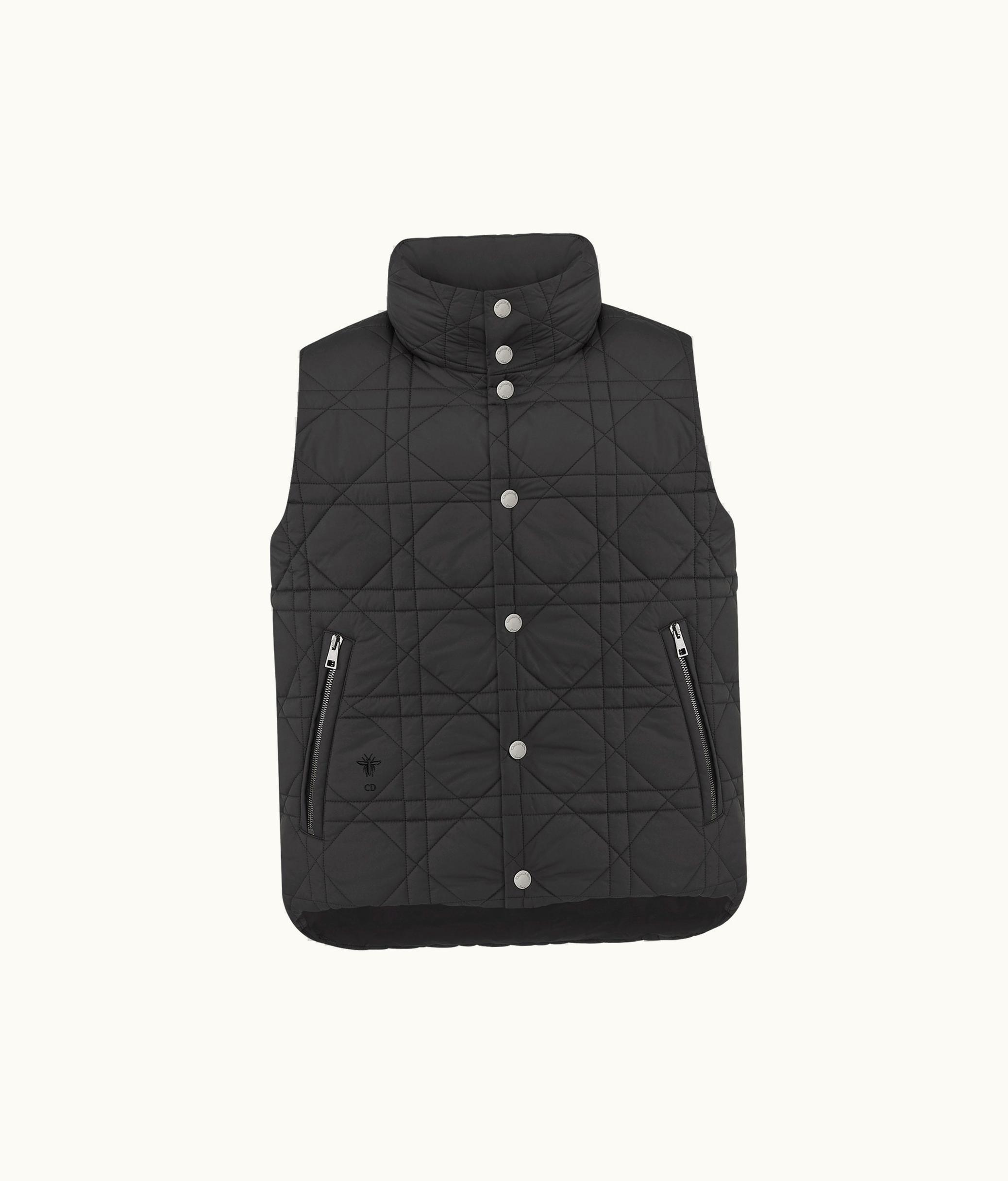 Dior Dioralps Puffer Vest - Black Cannage Quilted Technical Taffeta