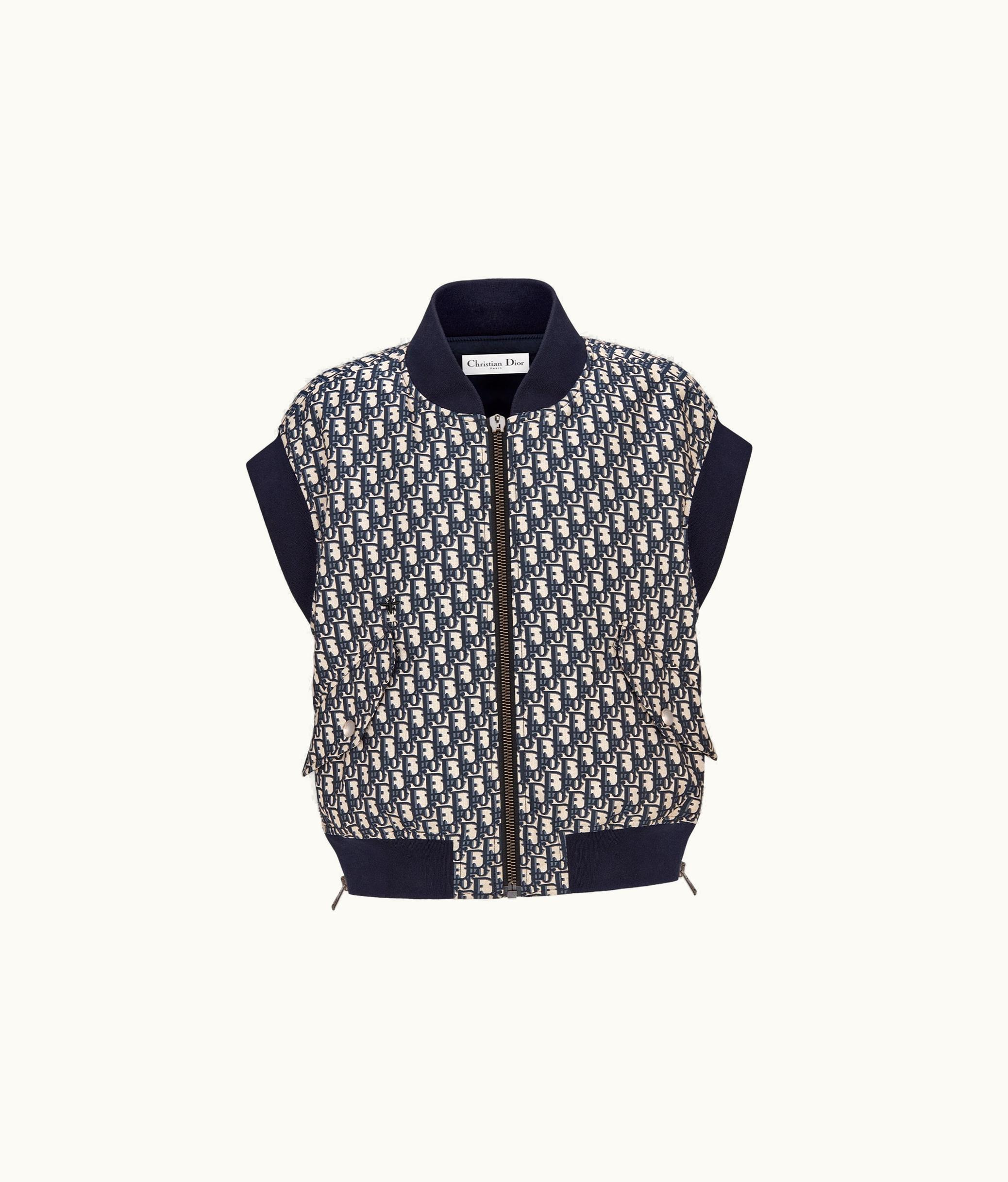 Dior Vest - Blue Dior Oblique Technical Taffeta