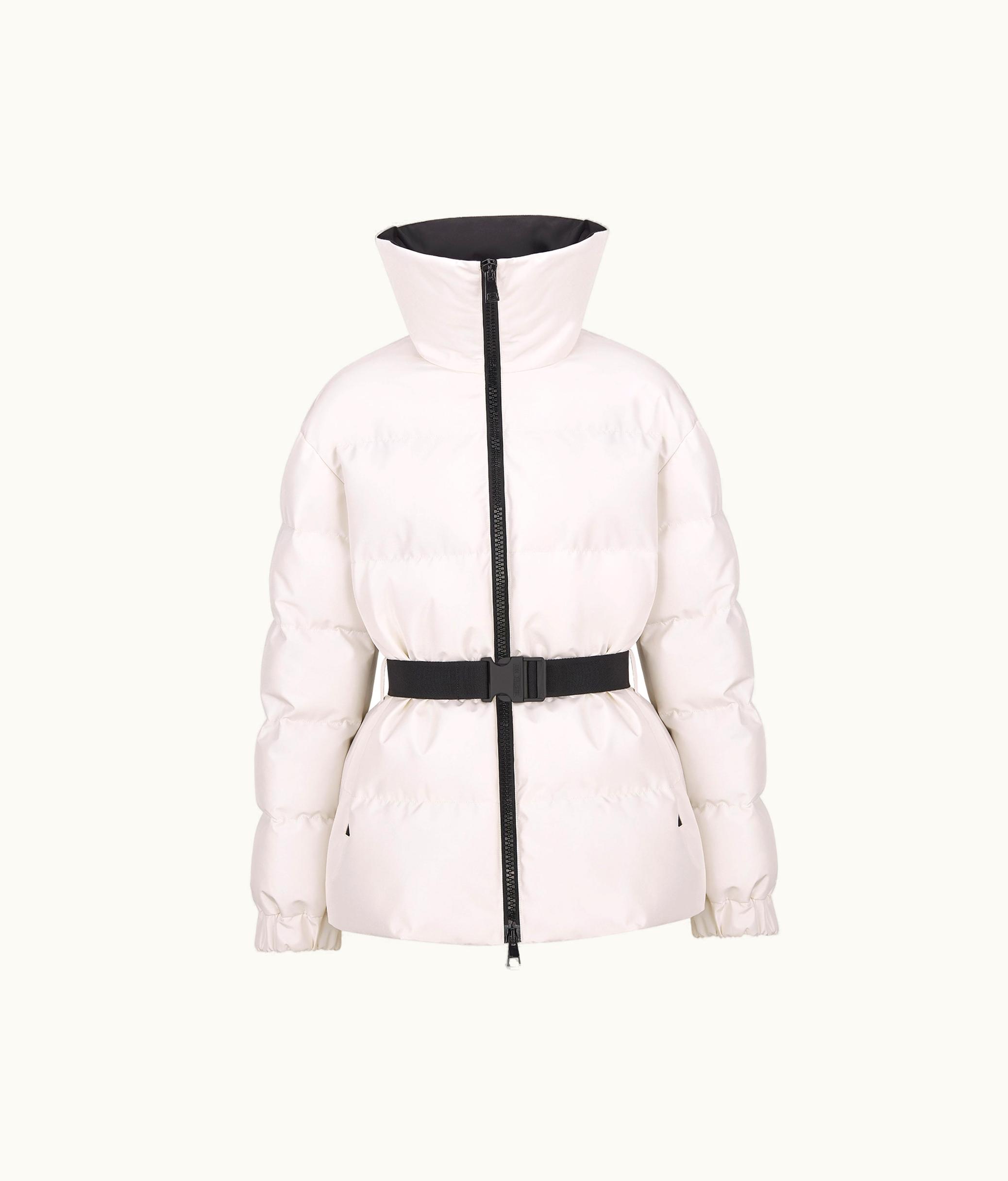 Dior Dioralps Puffer Jacket With Belt - White Three-Tone Quilted Technical Taffeta With Dior Star Motif