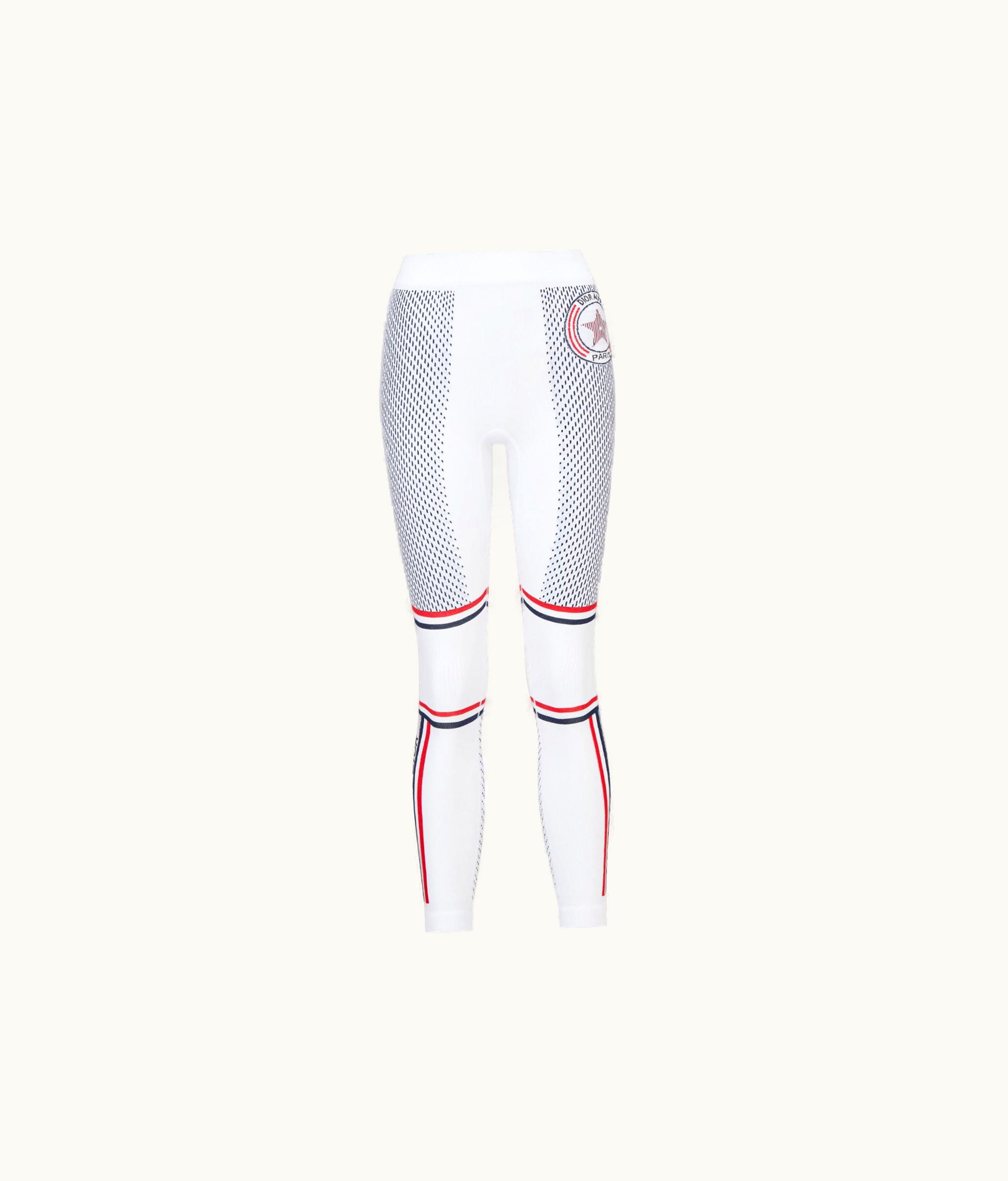 Dior Dioralps Leggings - White Three-Tone Dior Star Technical Mesh