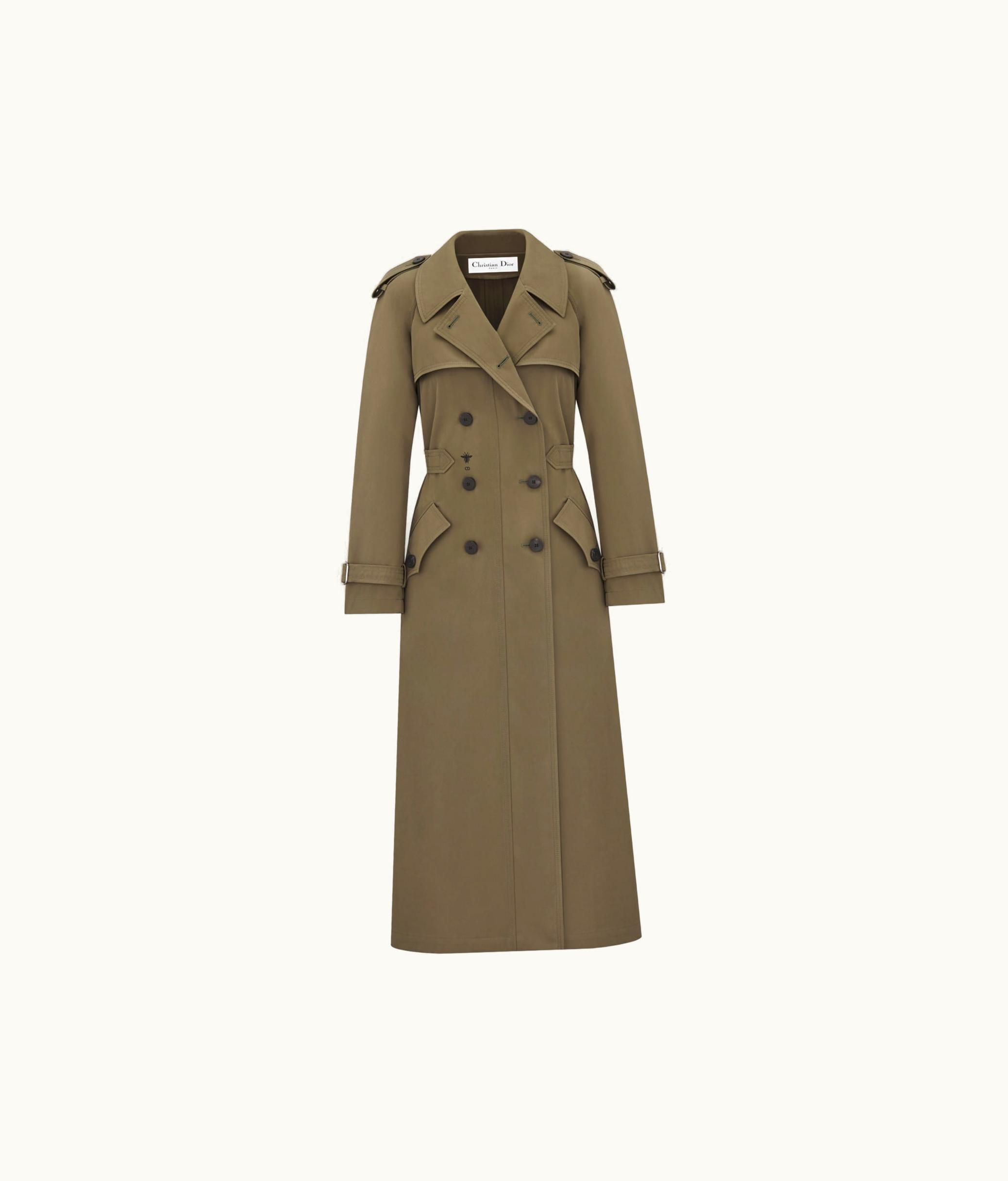 Dior Dior Trench Coat - Khaki Cotton Gabardine