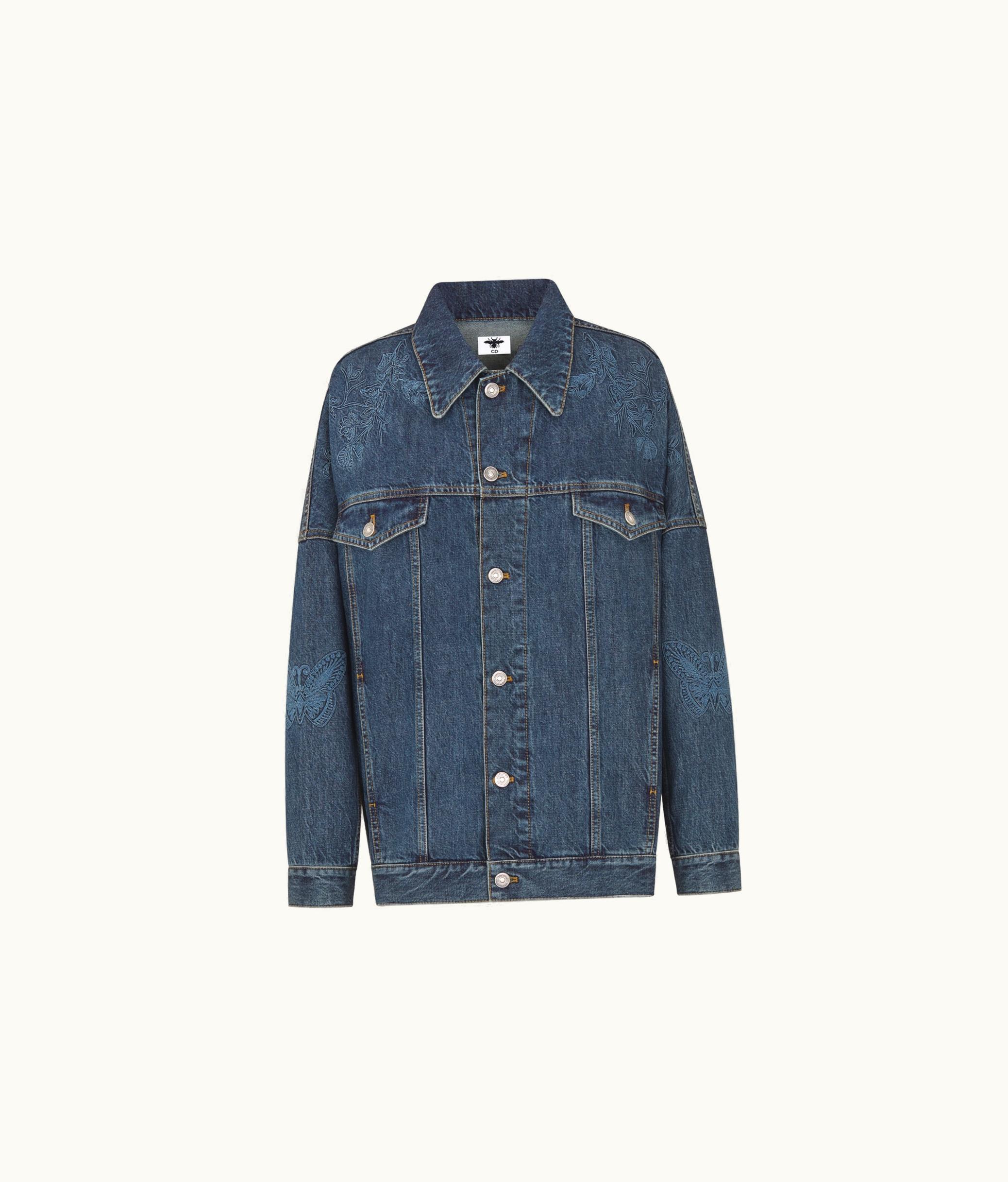 Dior Dior Embroidered Jacket - Blue Cotton Denim