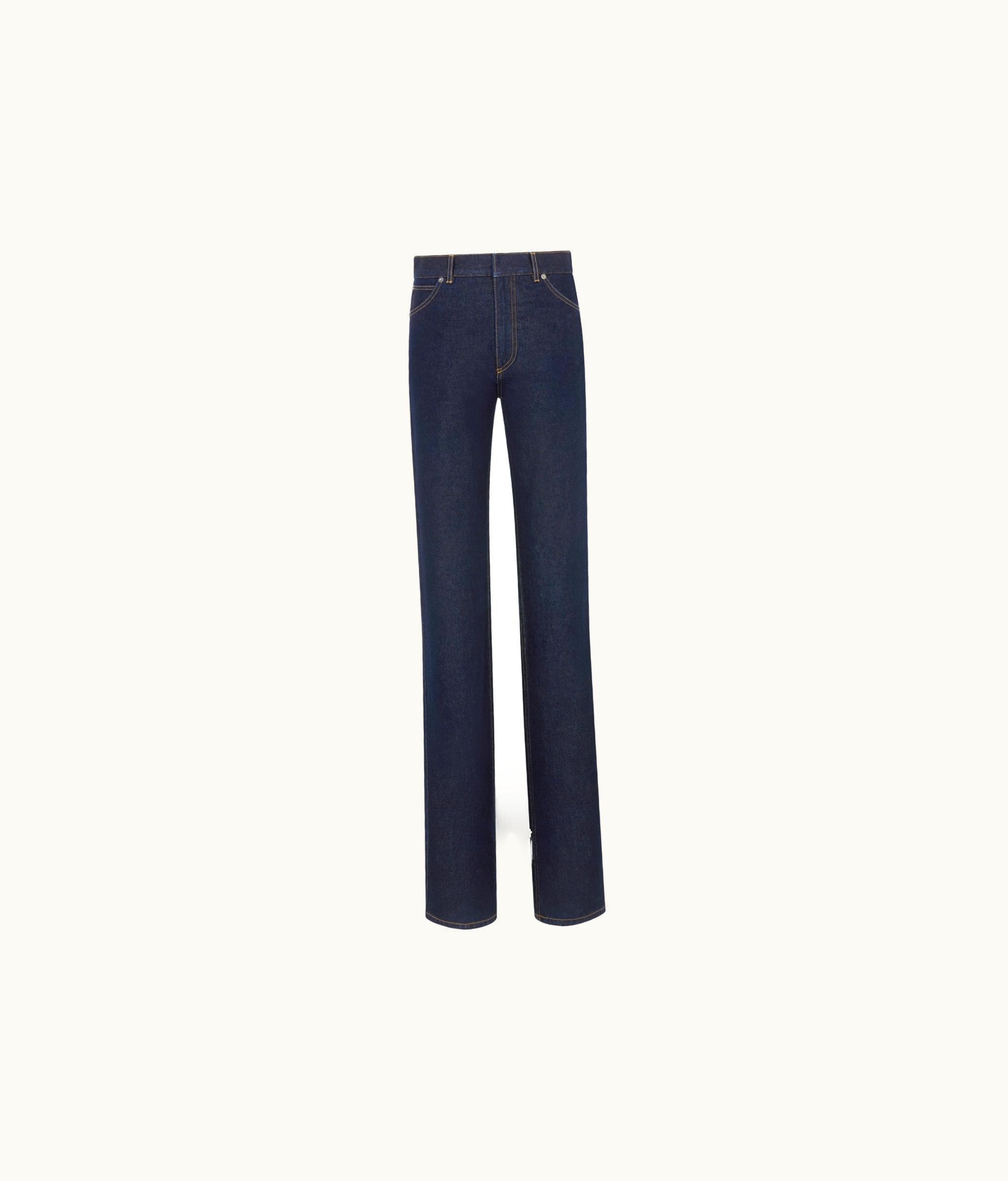 Dior Dior Fitted Jeans - Deep Blue Cotton Denim