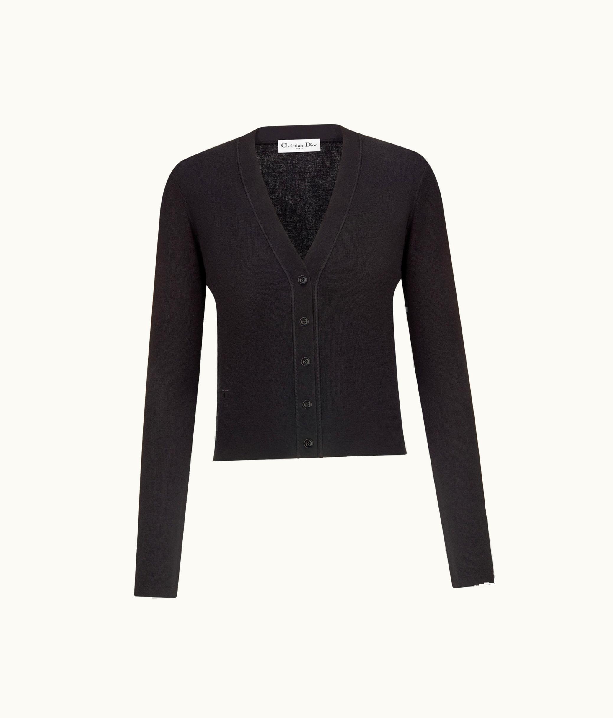 Dior Dior Cardigan - Black Cashmere And Silk Knit