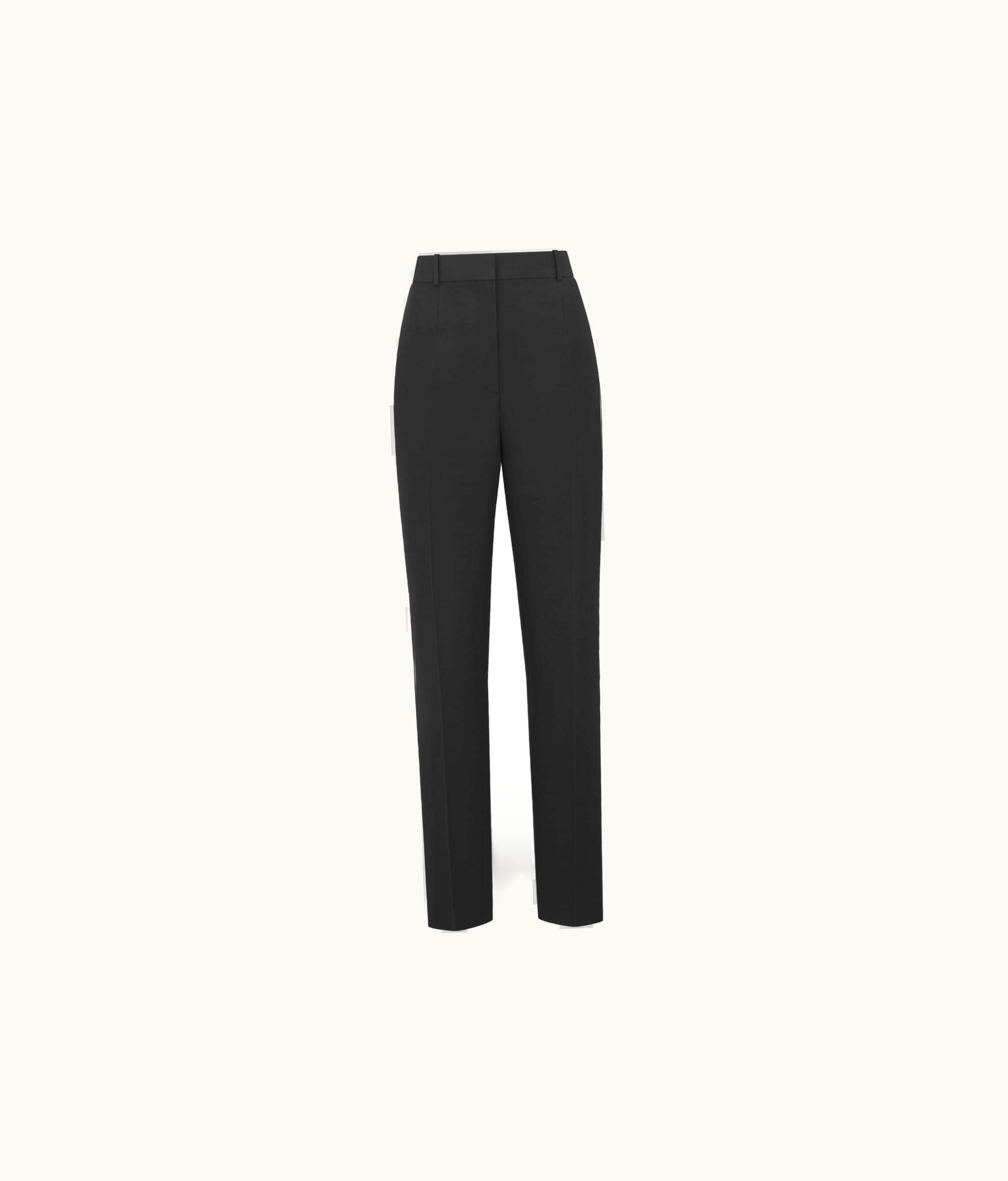 Dior Dior Cruise 2024 Straight-Cut Pants Black Wool And Silk
