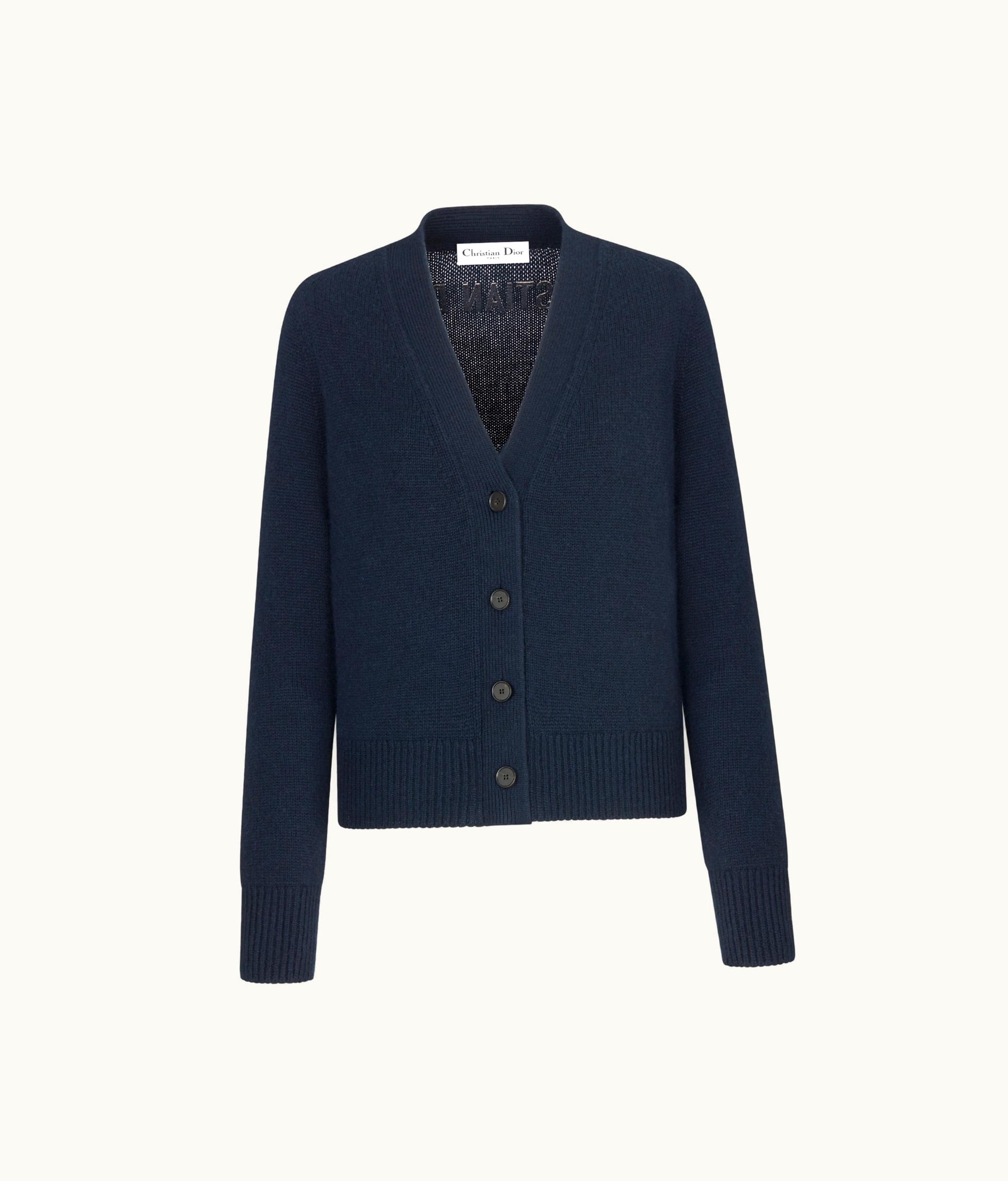 Dior Dior Buttoned Cardigan - Blue Cashmere Knit