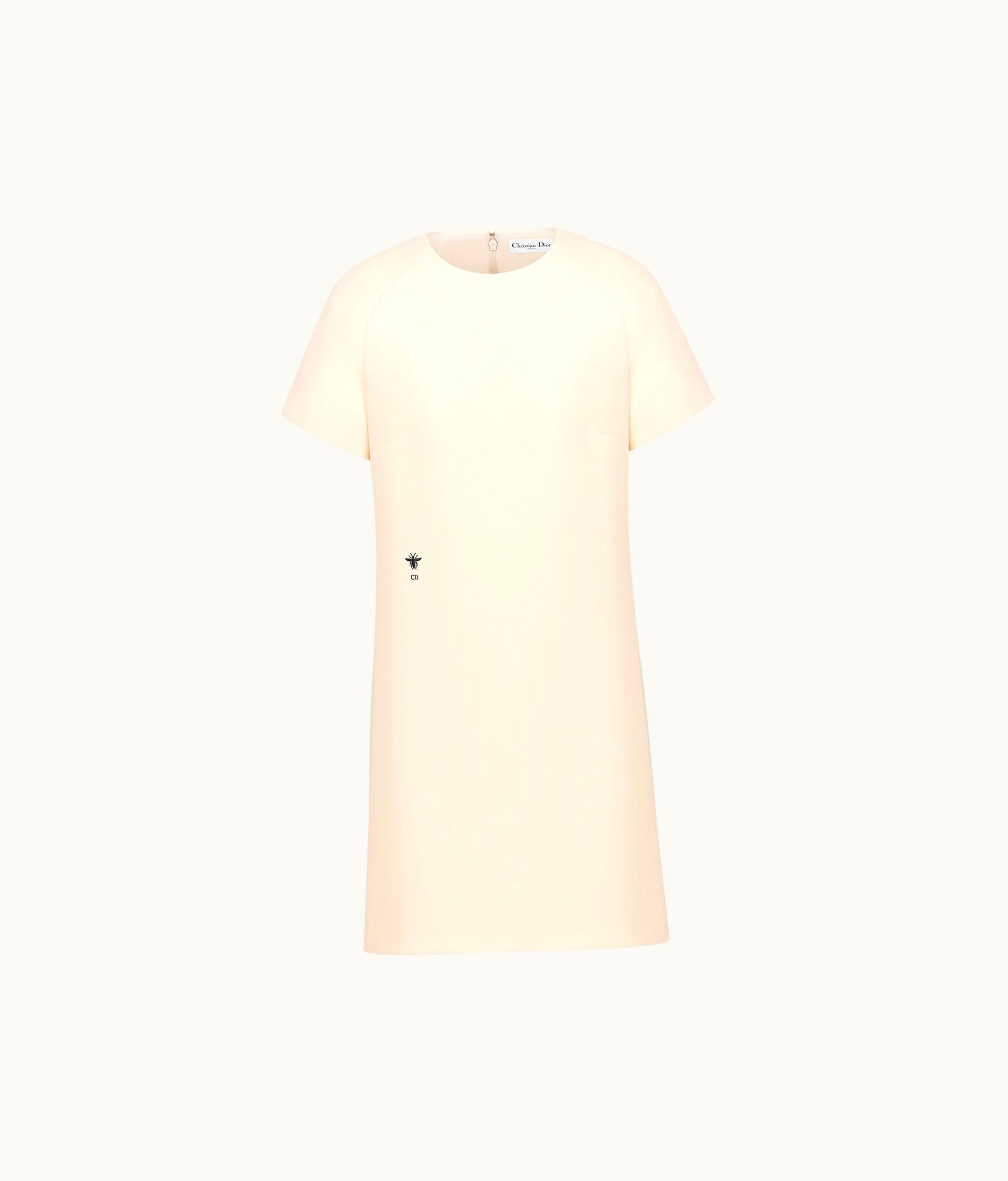 Dior Dior Straight Dress - White Wool And Silk