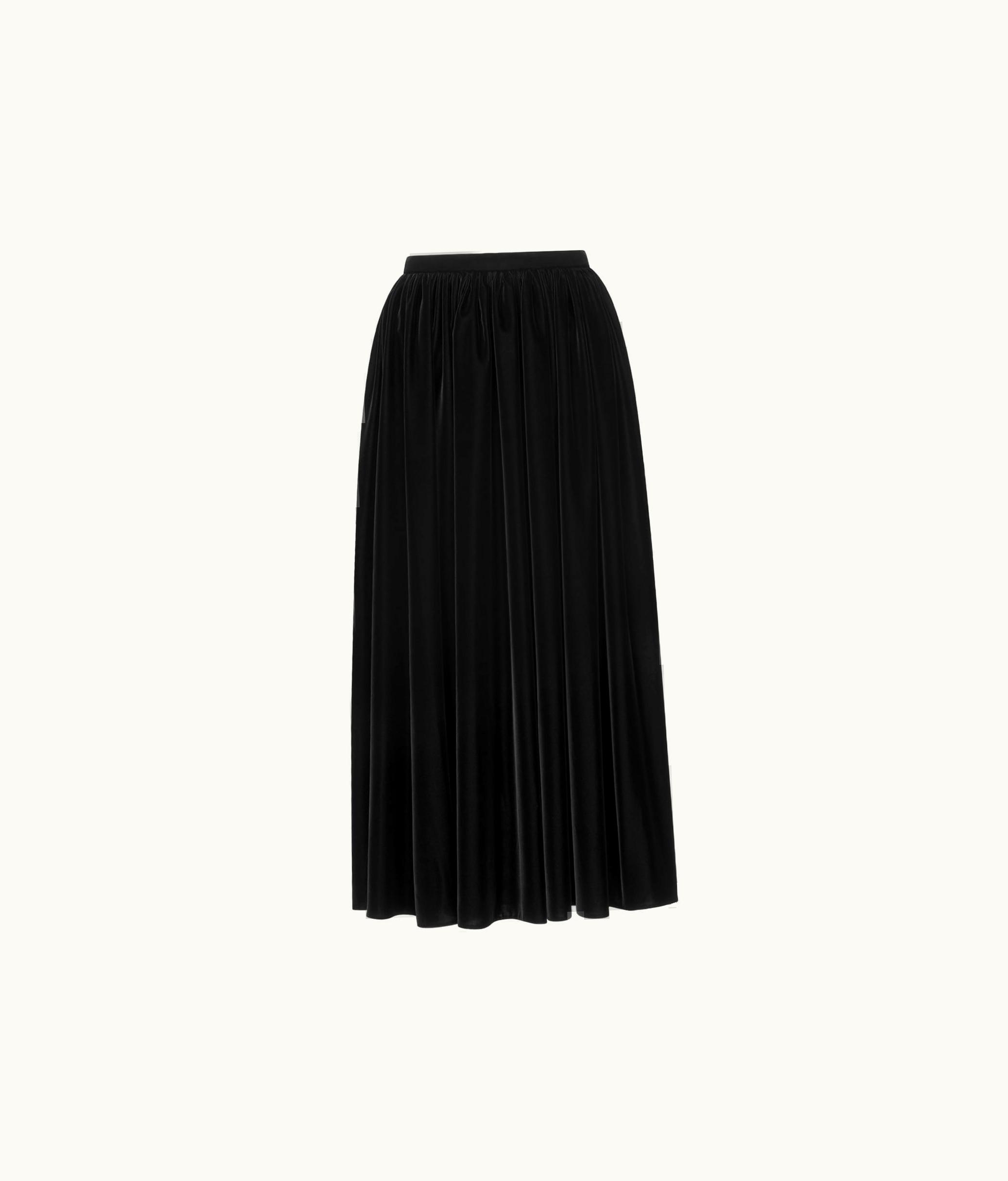 Dior Dior Flared Mid-Length Skirt - Black Velvet