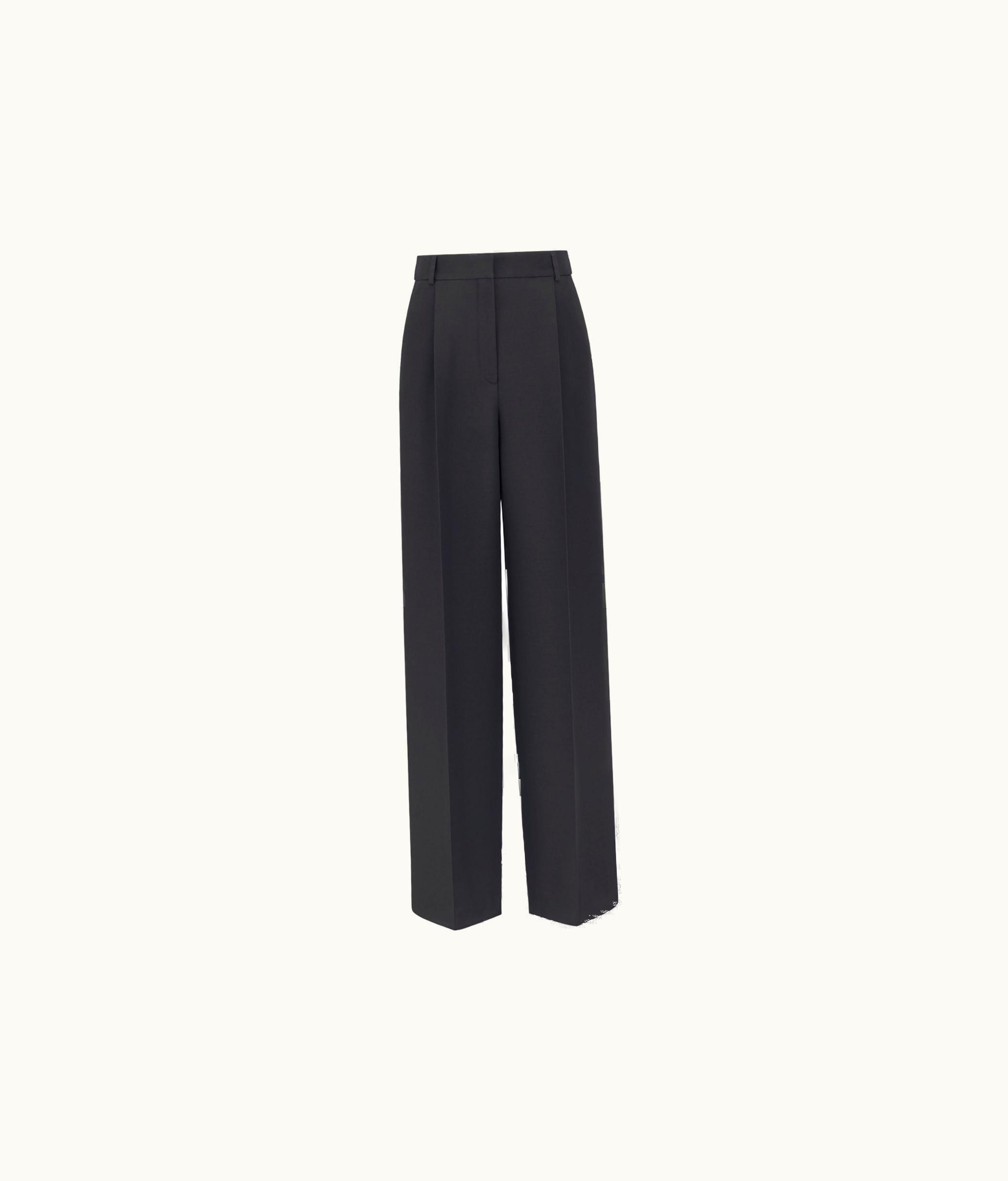 Dior Dior Flared Pants - Black Wool And Silk