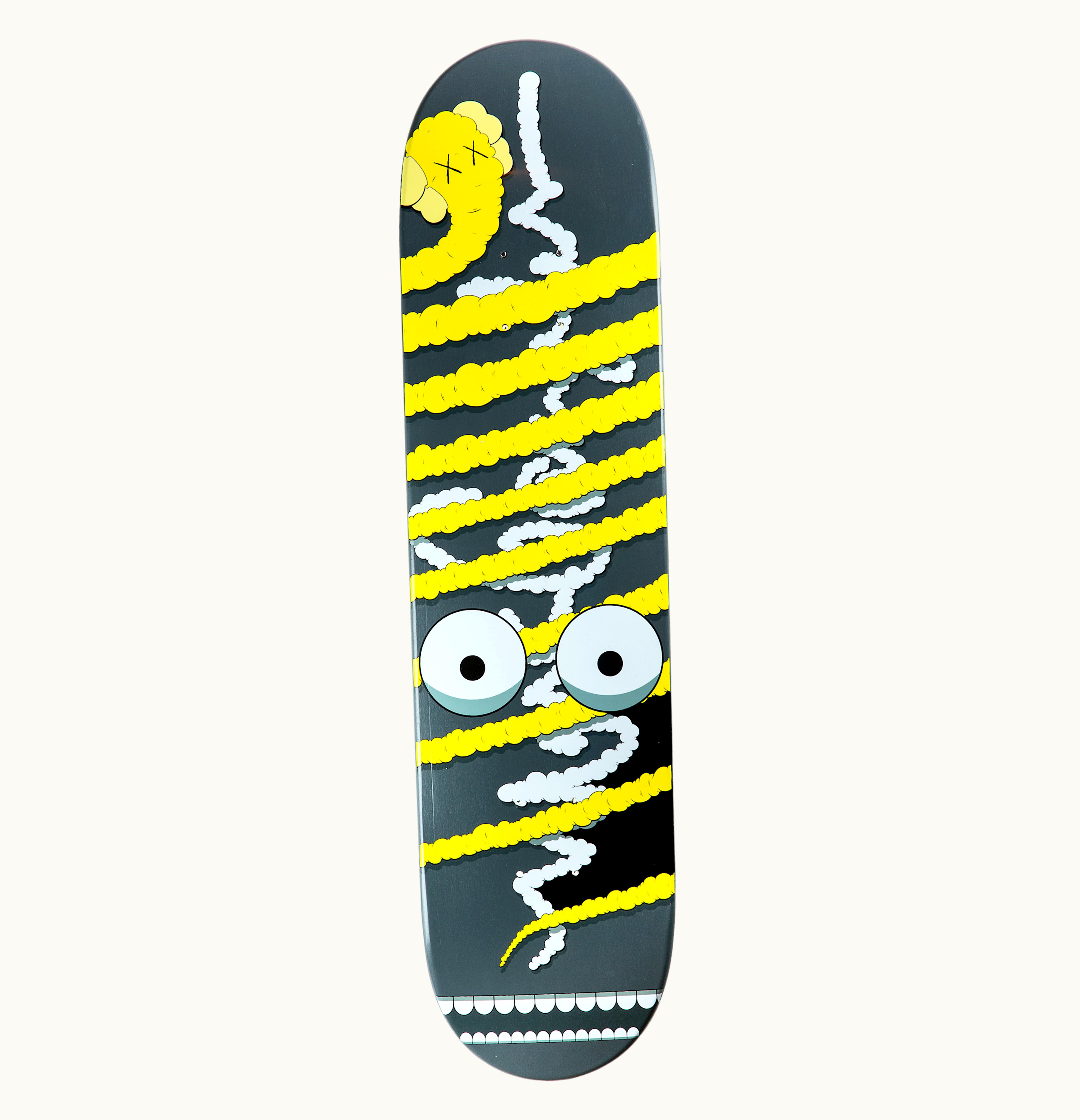 KAWS KAWS x Krooked Yellow Bendy Skateboard Deck Multi