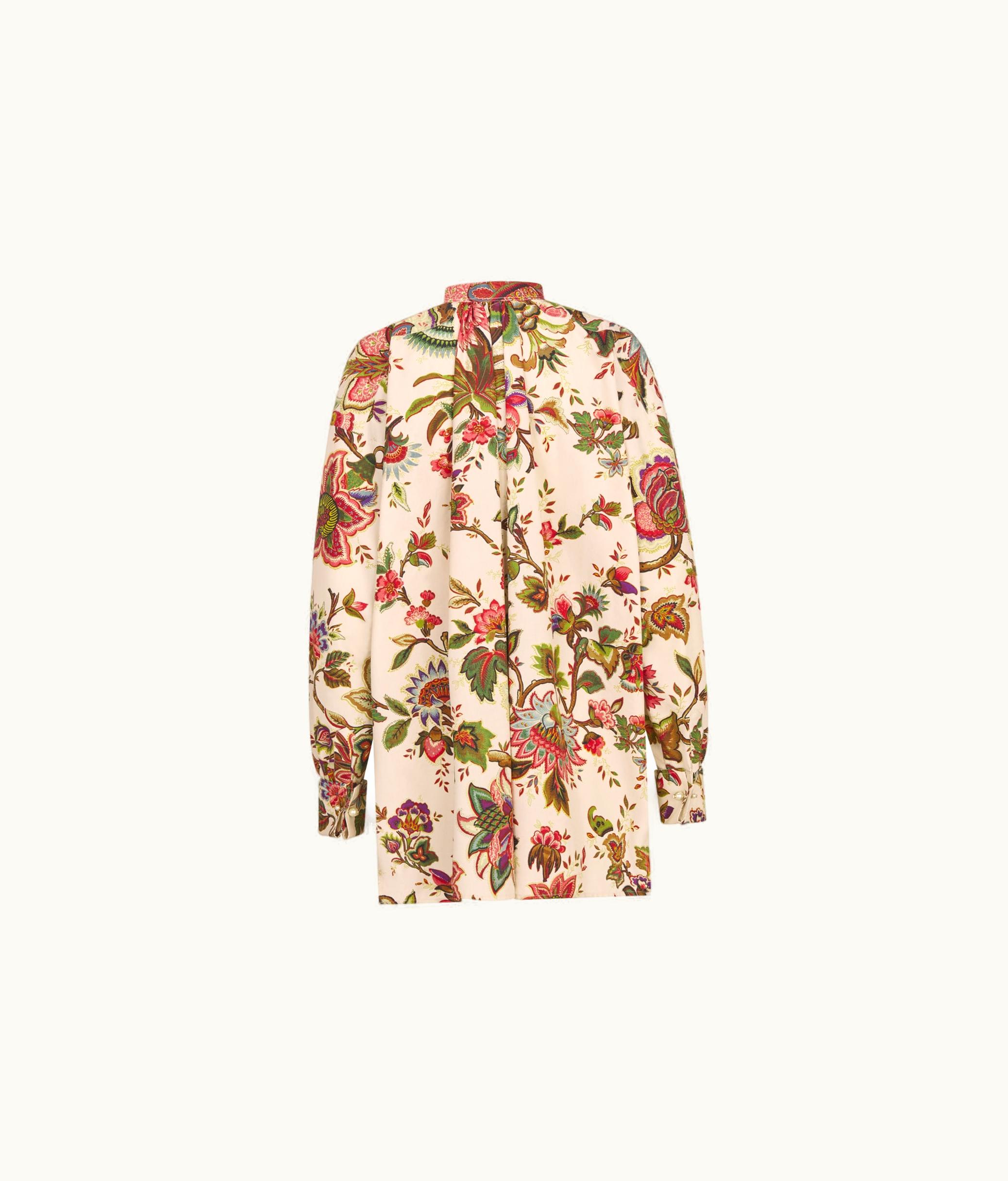 Dior Dior Blouse - Multicolor Cotton And Silk Poplin With Albero Della Vita Motif