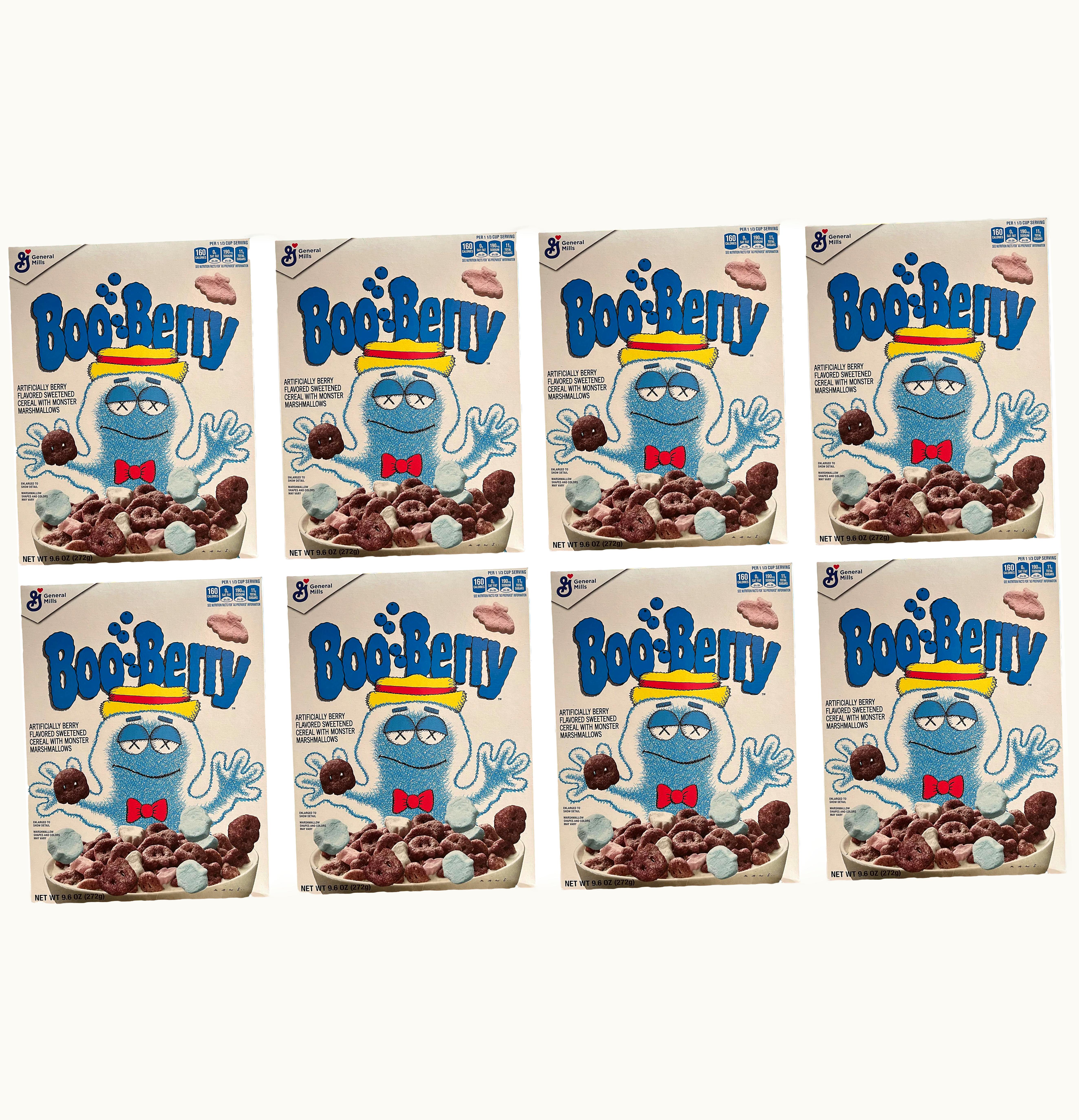 KAWS KAWS Monsters Boo Berry Cereal 8x Lot Not Fit For Human Consumption