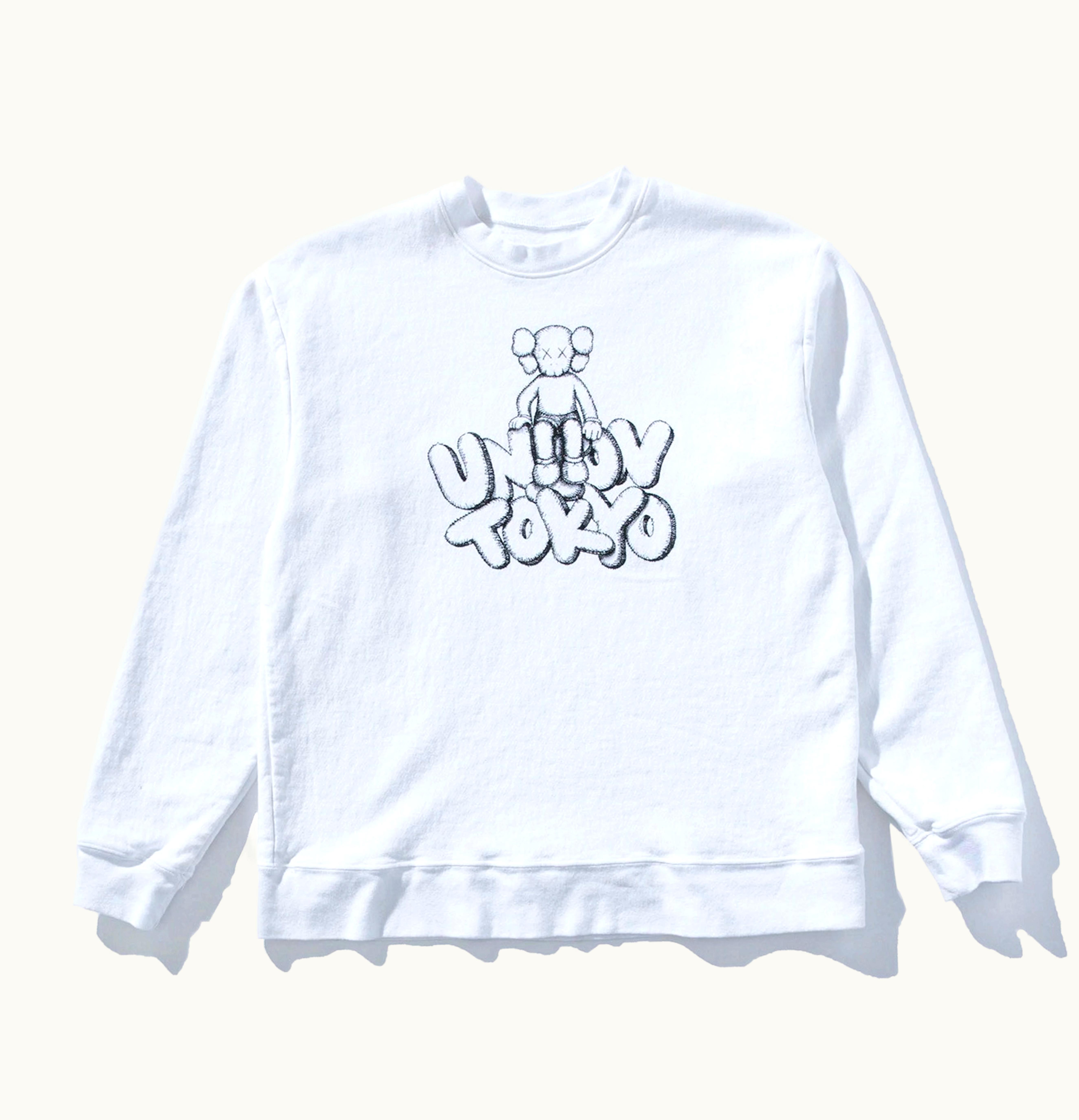 KAWS Kaws x Union Tokyo Crewneck White