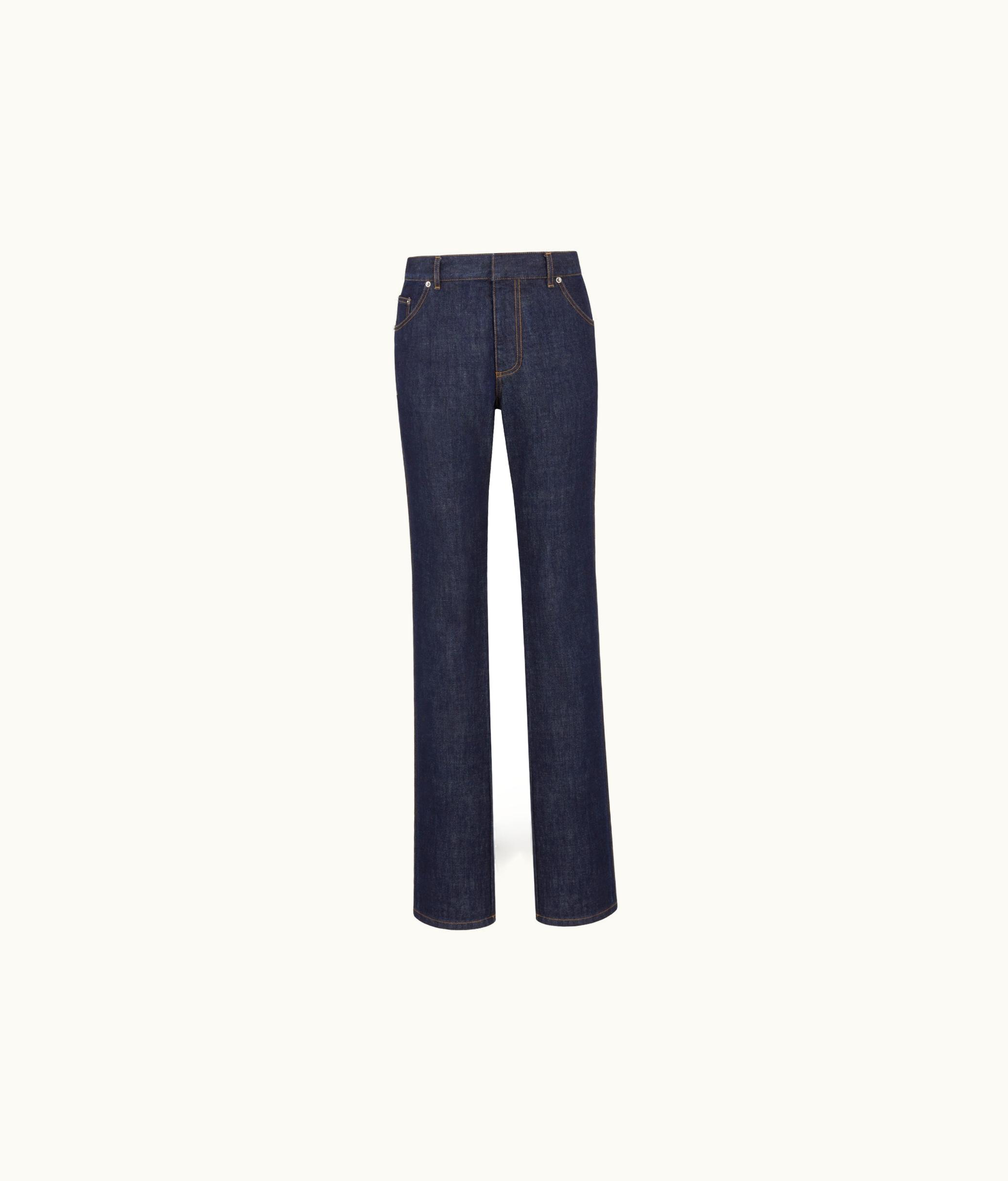 Dior Dior 8 Straight Jeans, D09 - Deep Blue Cotton Denim