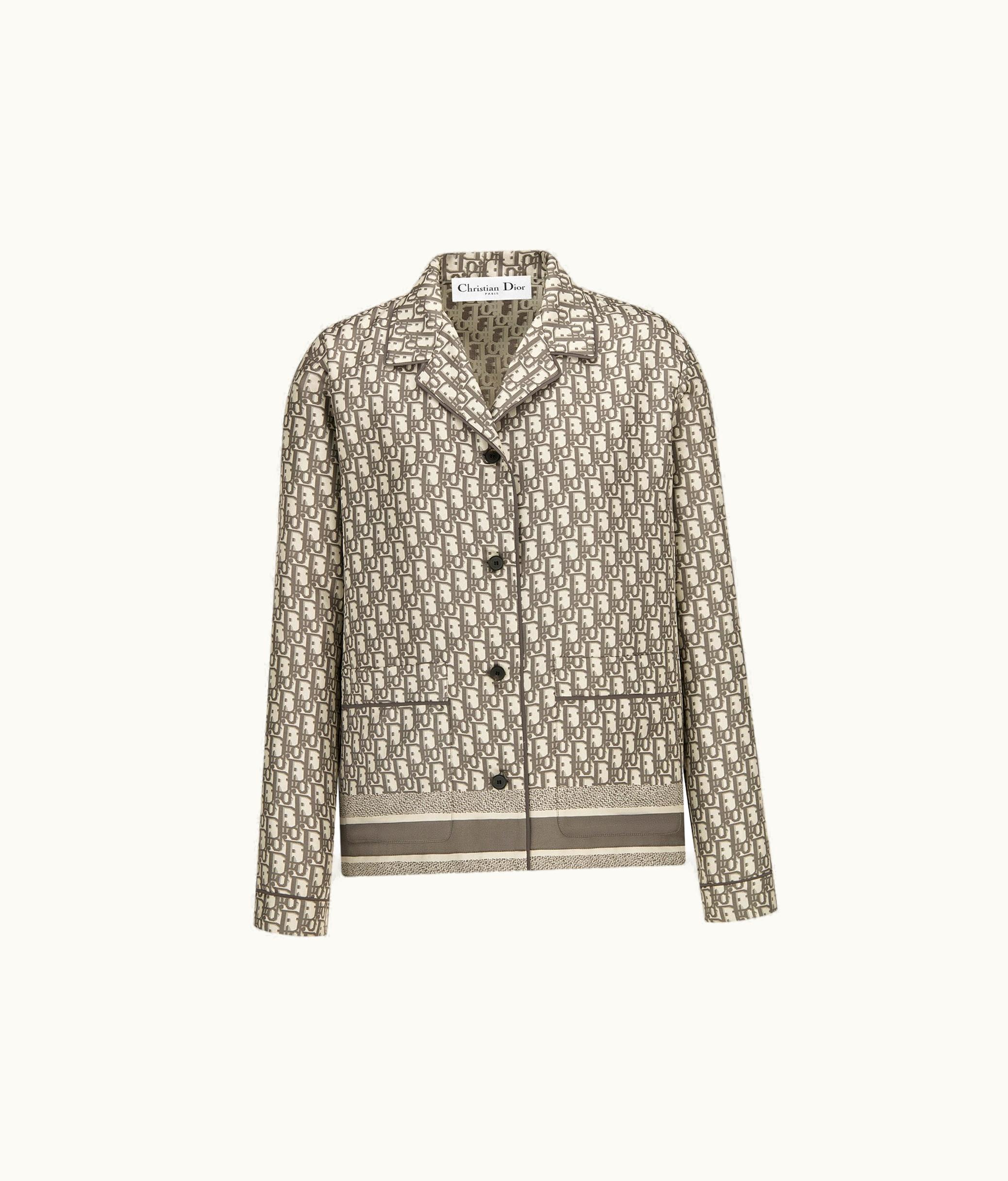 Dior Dior Chez Moi Shirt - Gray Dior Oblique Silk Twill