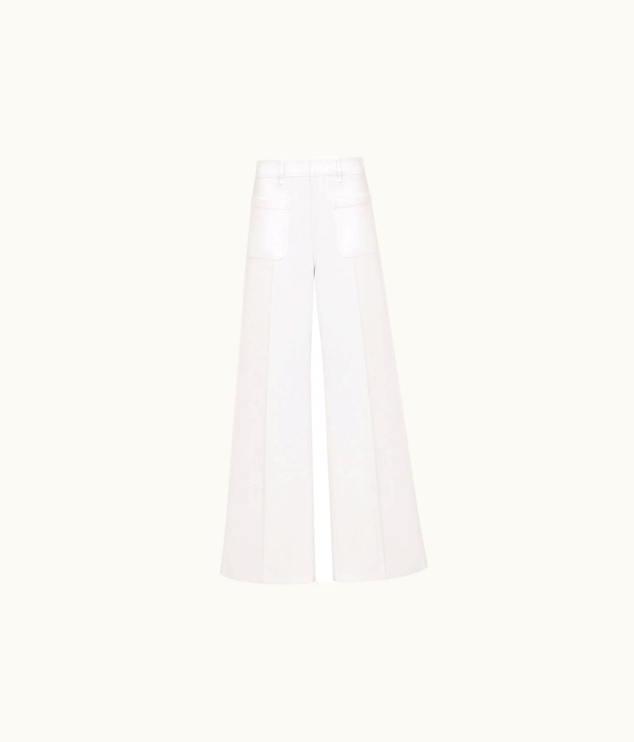 Dior Dior 8 Flared Jeans, D04 - White Cotton Denim