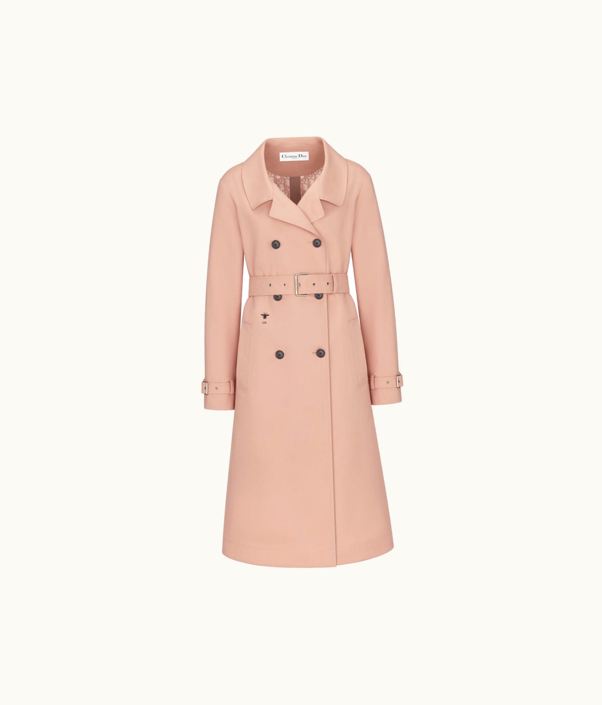 Dior Dior Trench Coat - Pink Bonded Technical Cotton