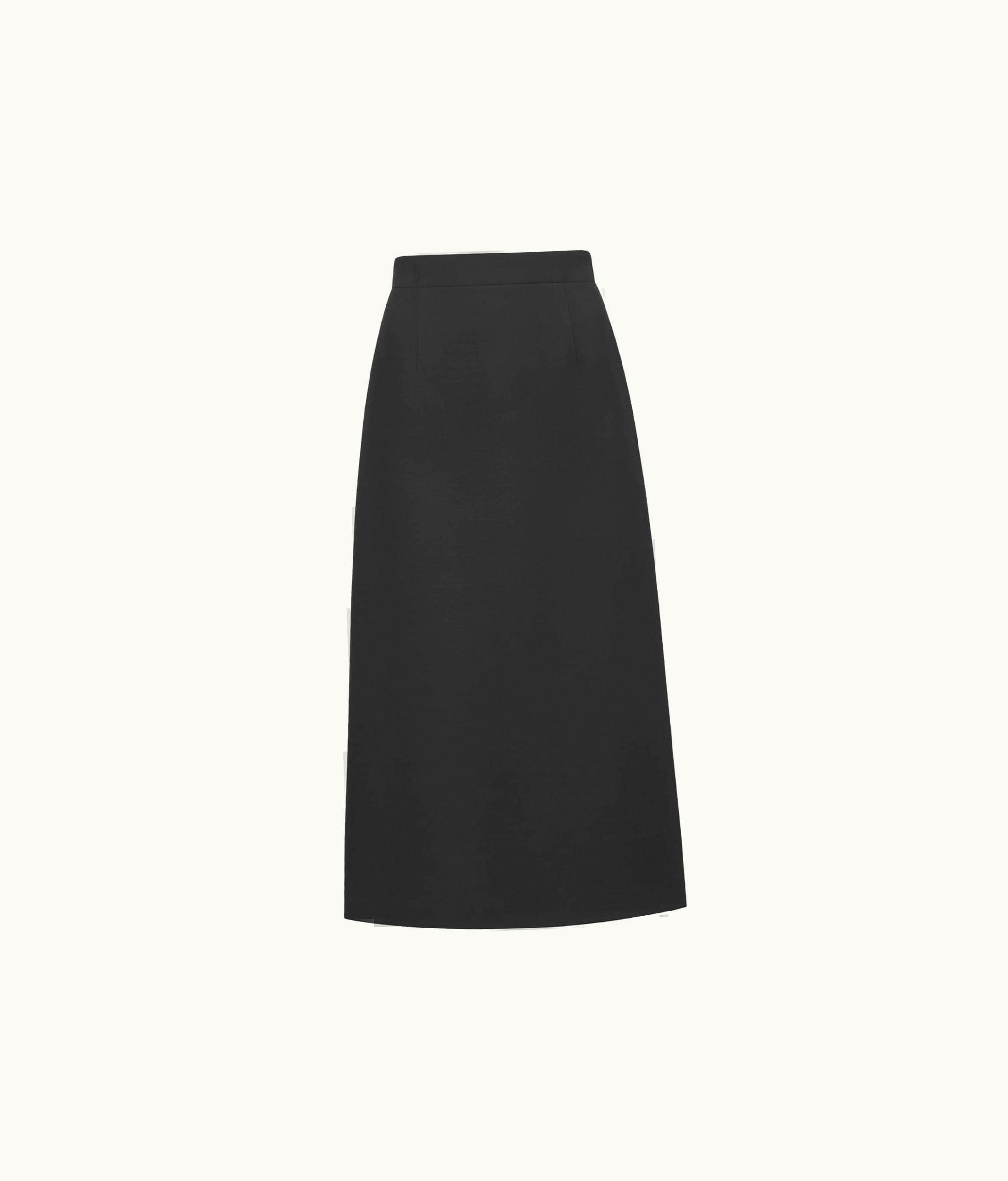 Dior Dior Mid-Length Flared Skirt - Black Wool And Silk