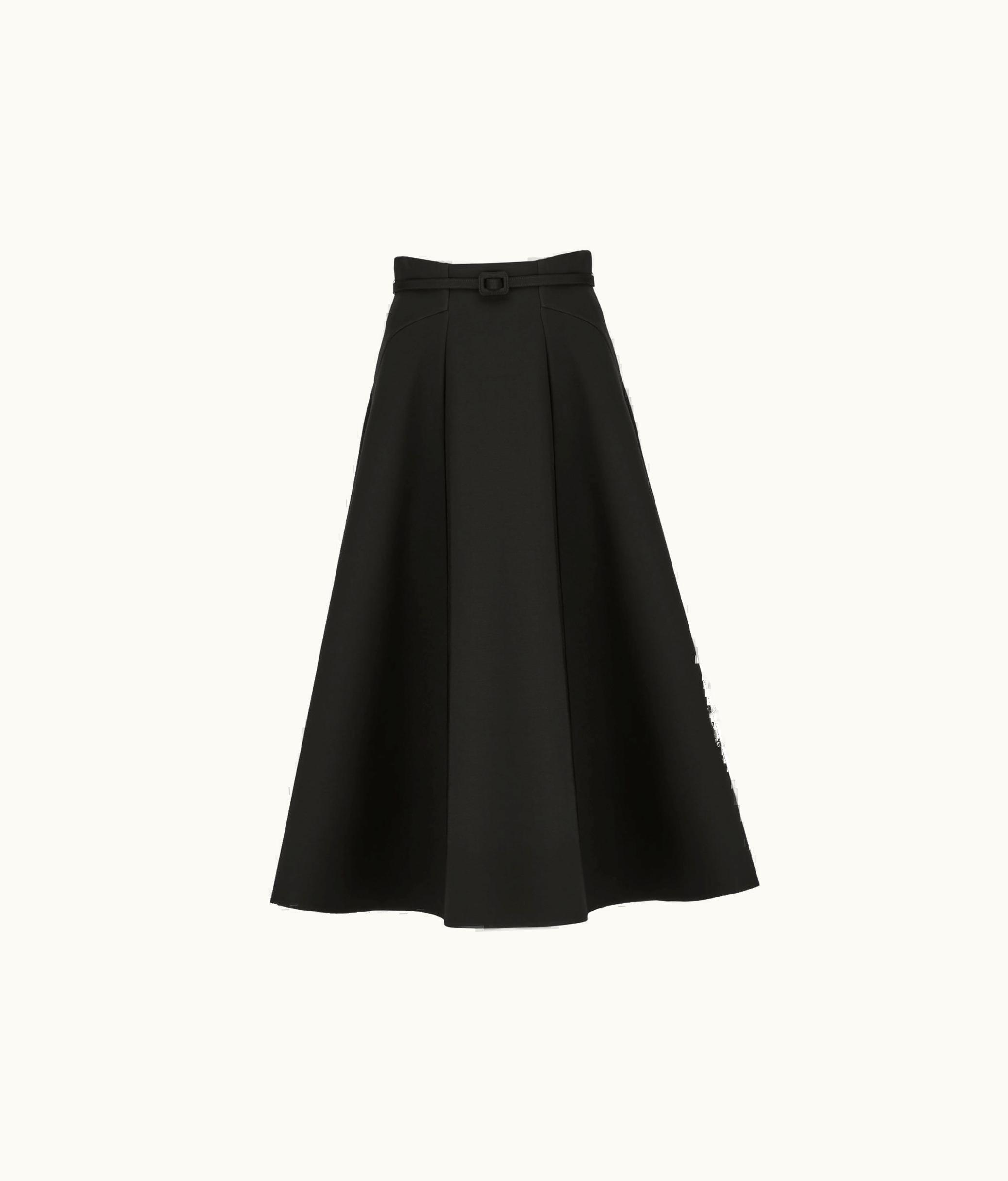 Dior Dior Mid-Length Skirt - Black Wool And Silk