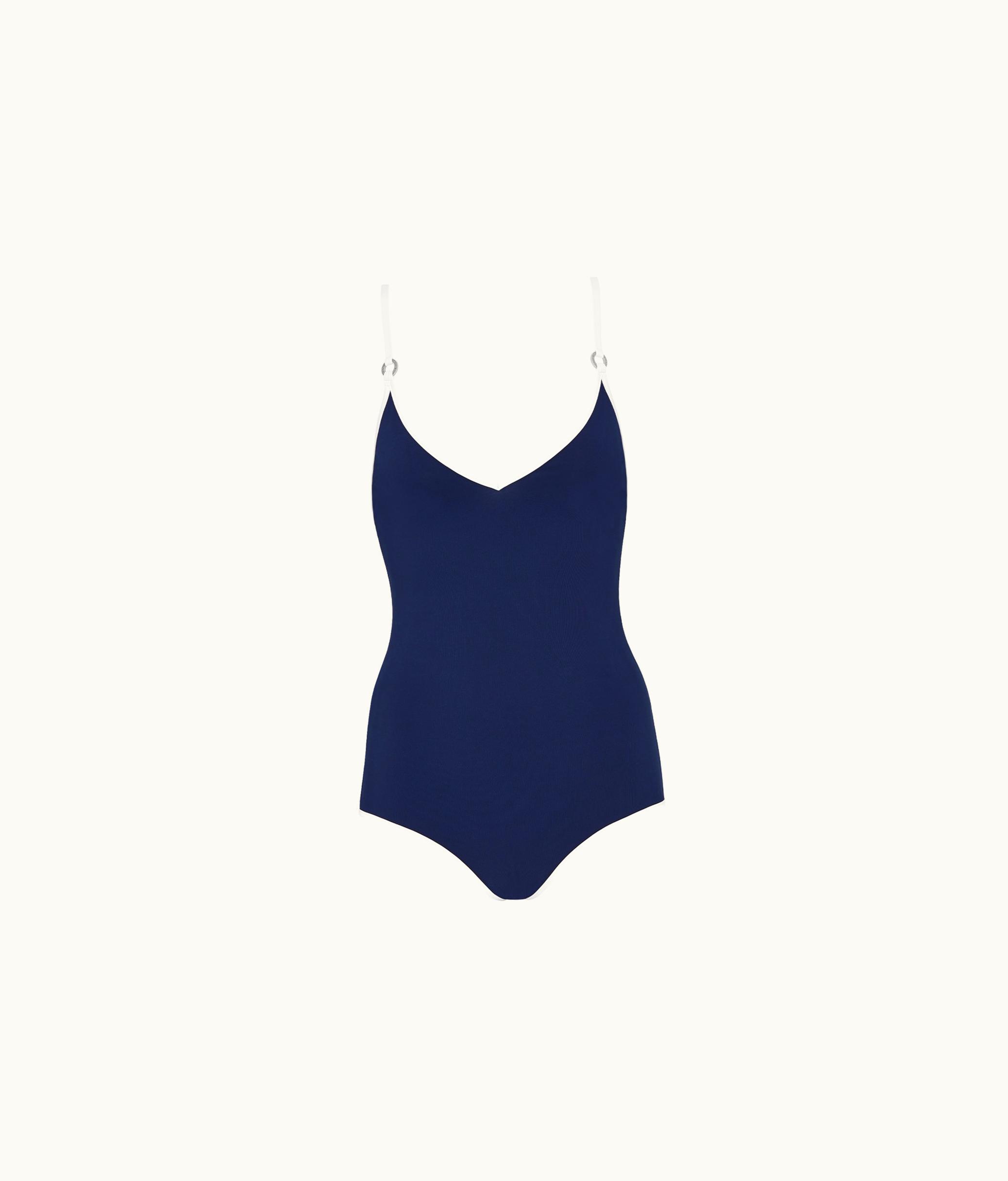 Dior Dior One-Piece Swimsuit - Blue And White Technical Fabric