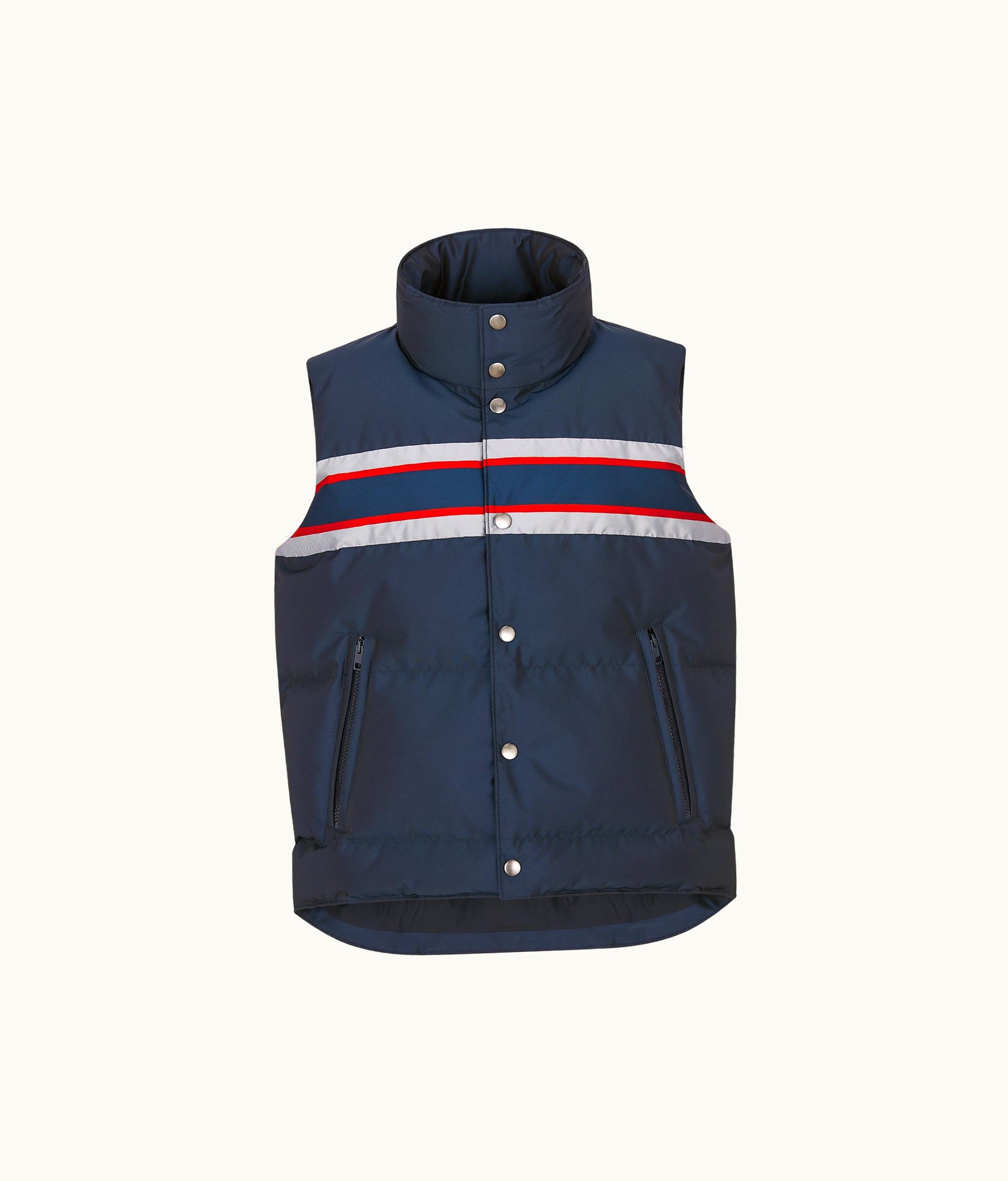 Dior Dioralps Puffer Vest - Blue Three-Tone Dior Star Quilted Technical Fabric