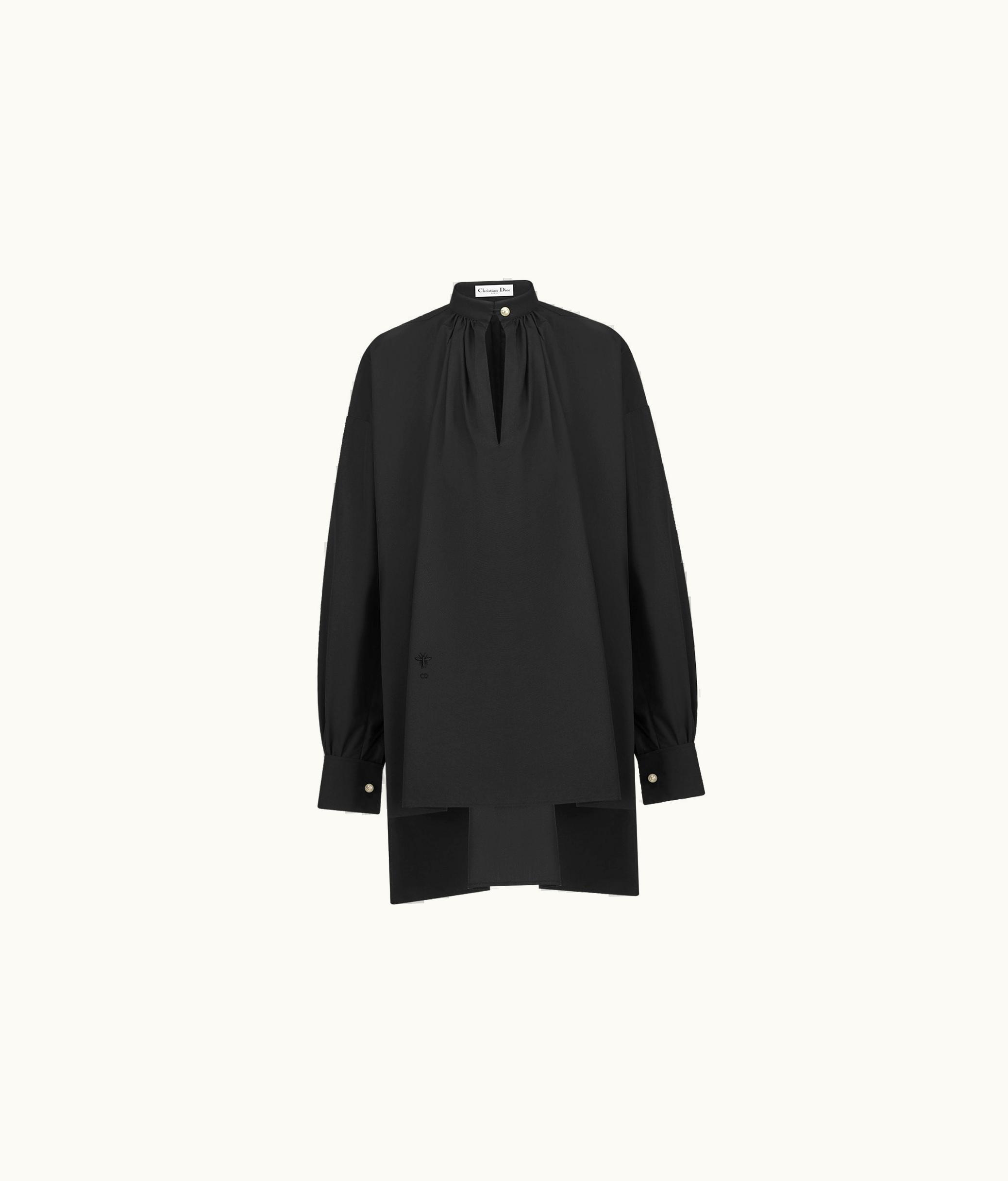 Dior Dior Blouse - Black Cotton And Silk Poplin