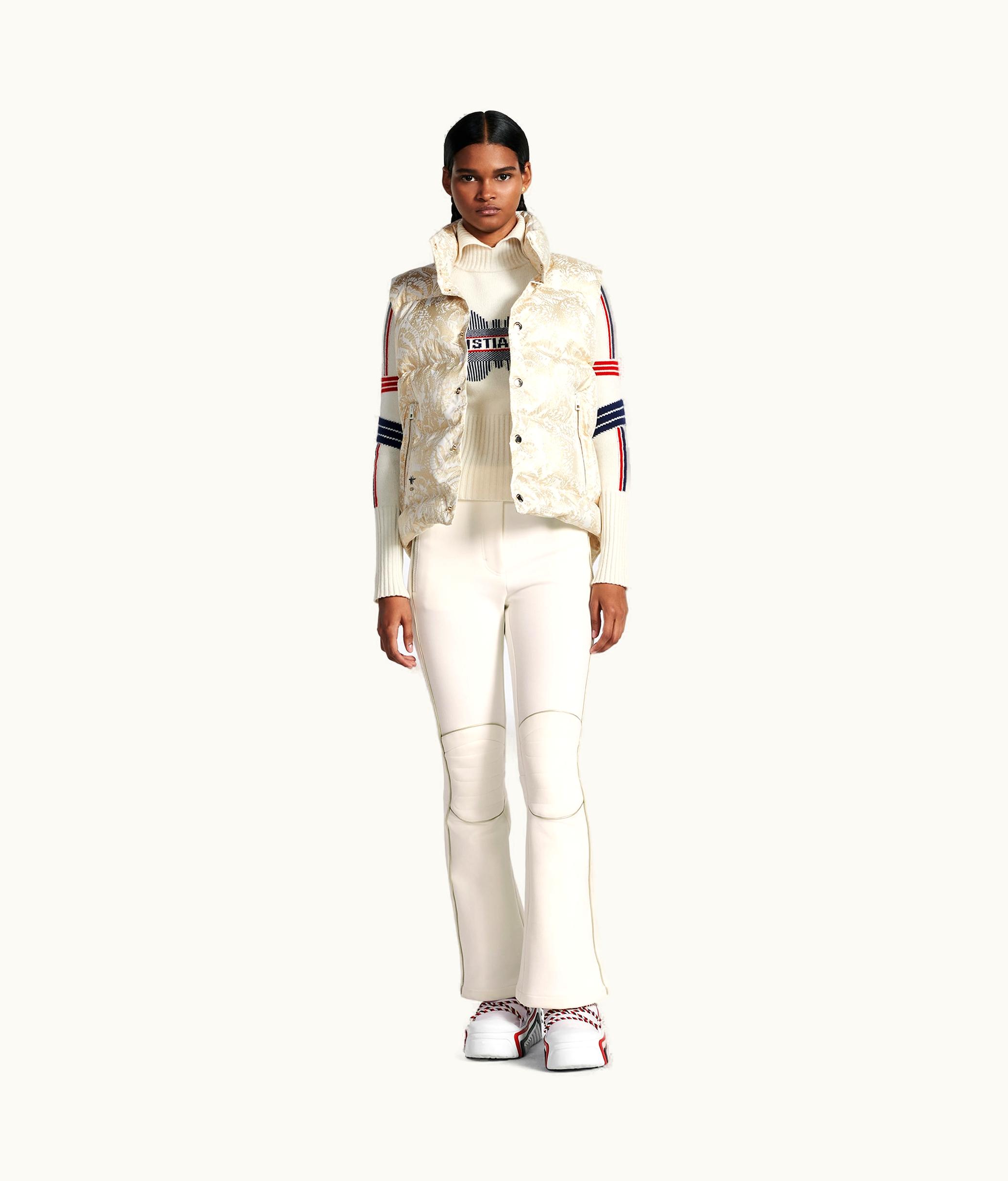 Dior Dioralps Flared Ski Pants - White And Gold-Tone Technical Stretch Fabric