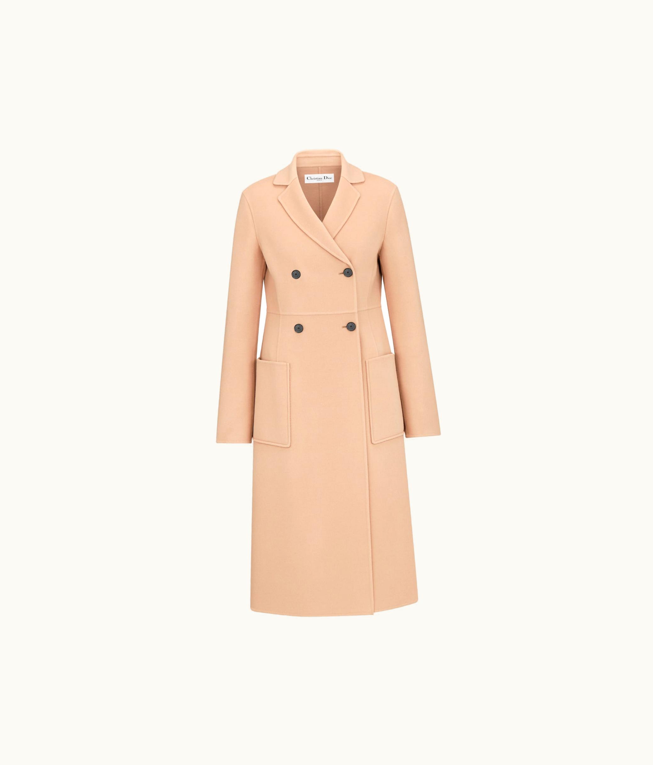 Dior Dior Coat - Beige Double-Sided Wool And Cashmere