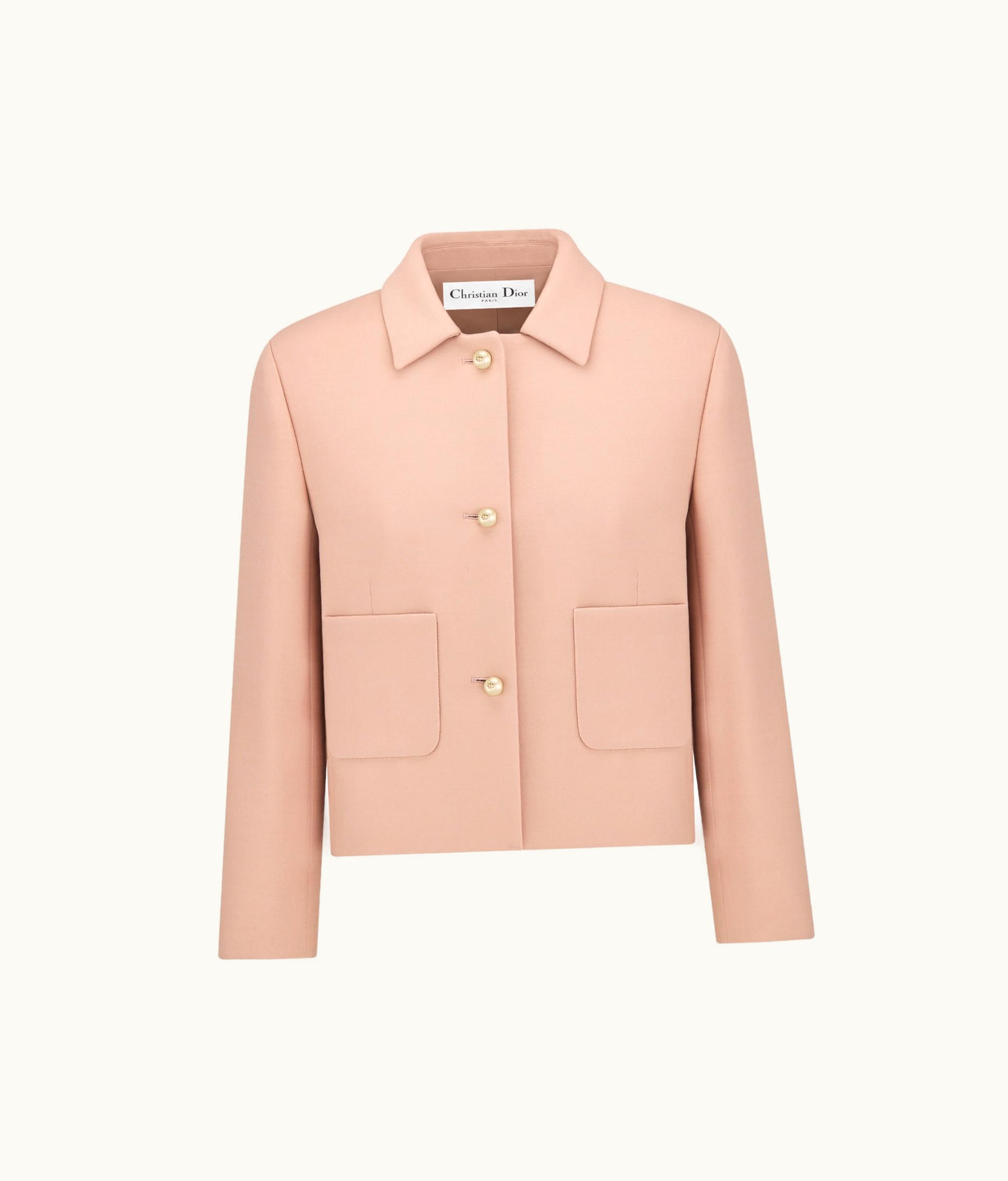 Dior Dior Cropped Jacket - Pink Wool And Silk