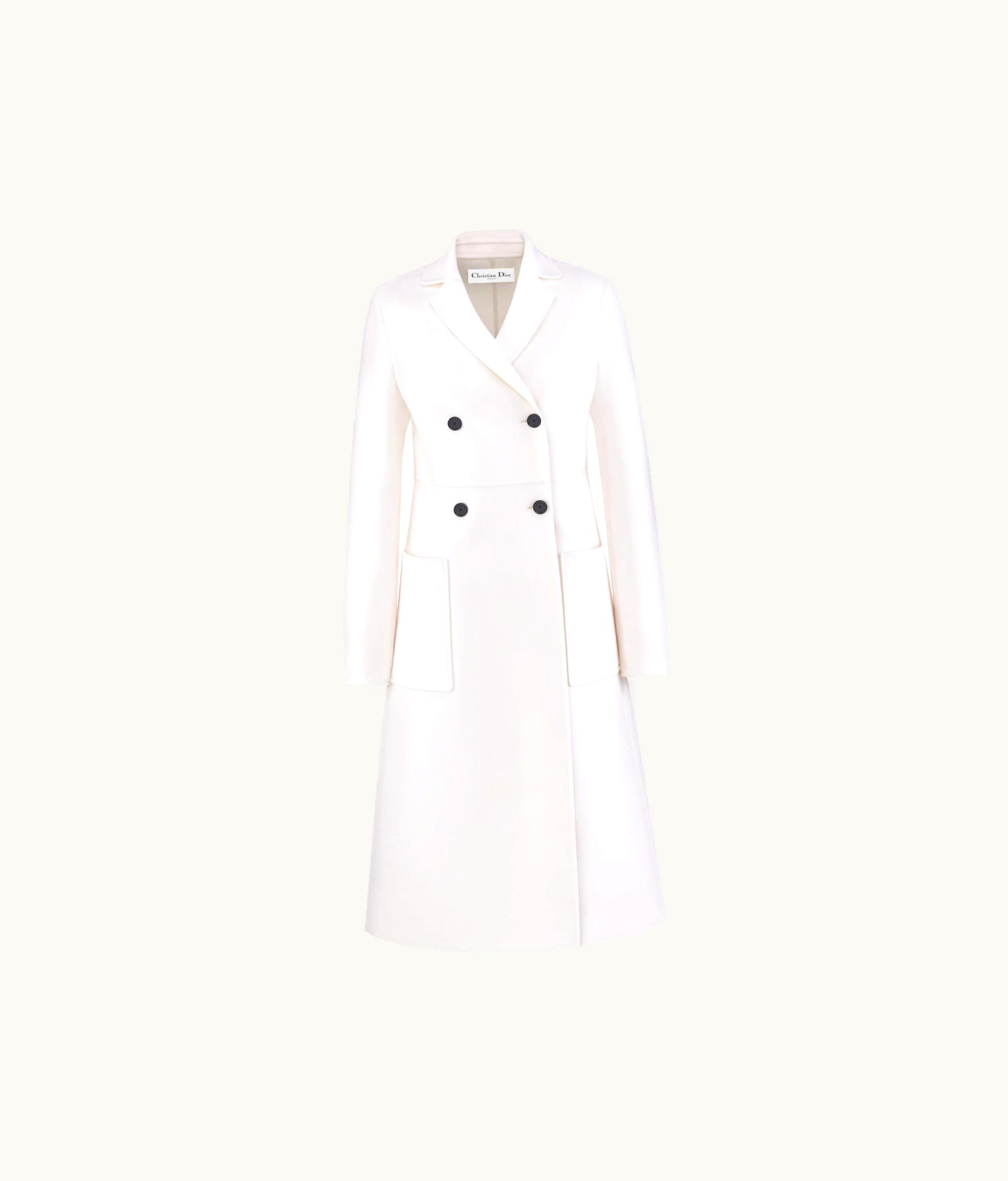 Dior Dior Coat - Ecru Double-Sided Virgin Wool And Cashmere