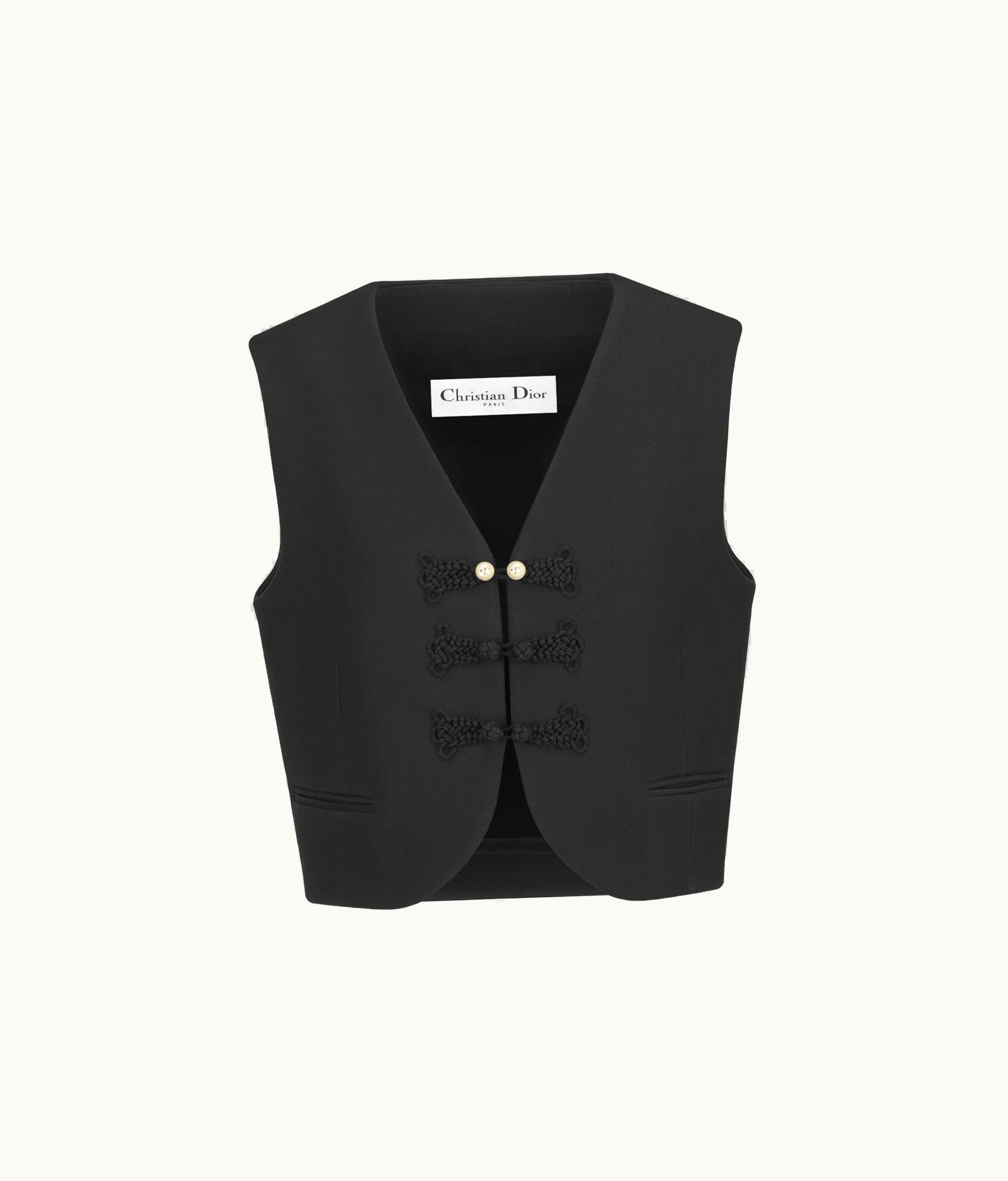 Dior Dior Brandenburg Vest - Black Wool And Silk