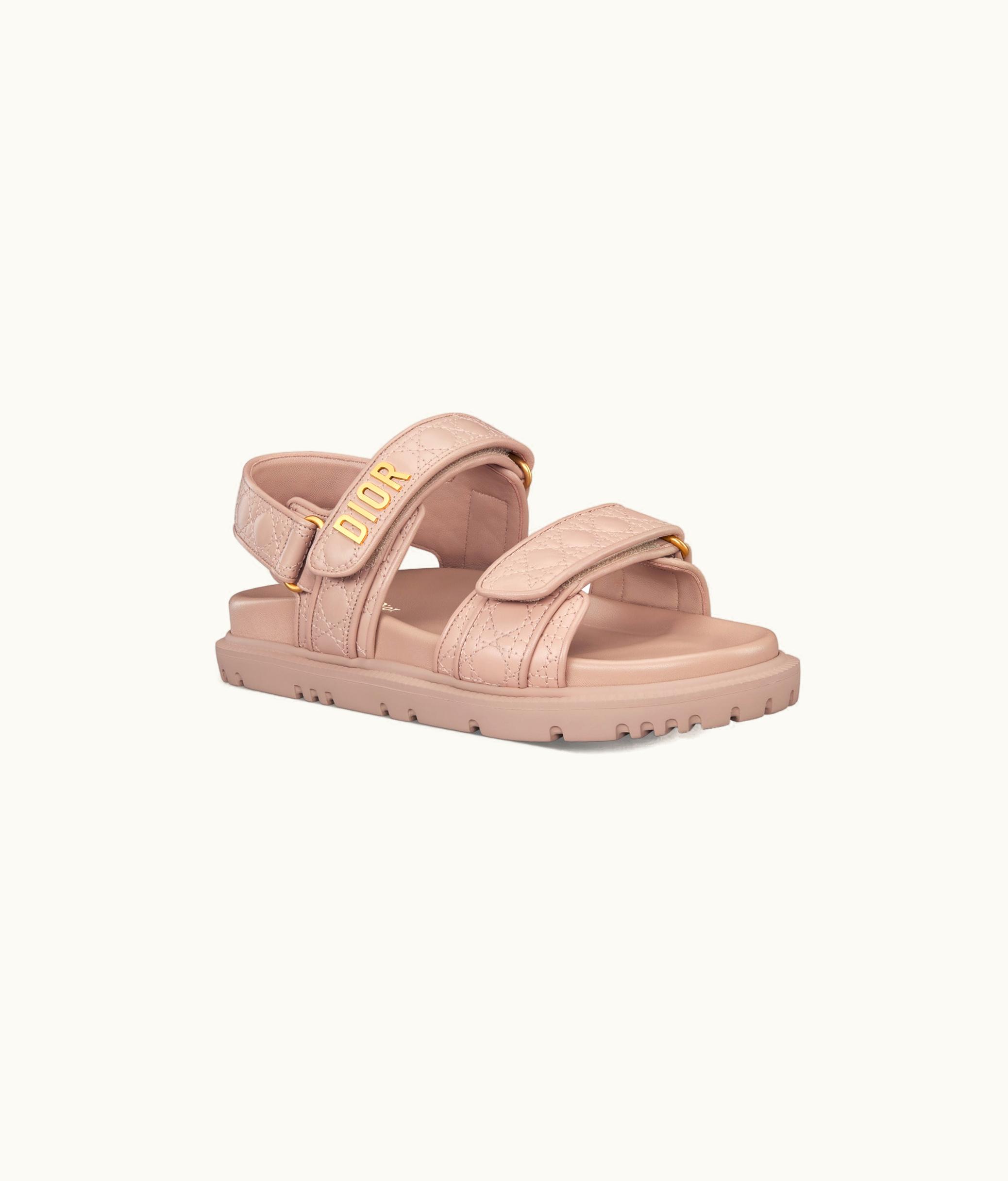 Dior Dioract Sandal - Nude Quilted Cannage Calfskin