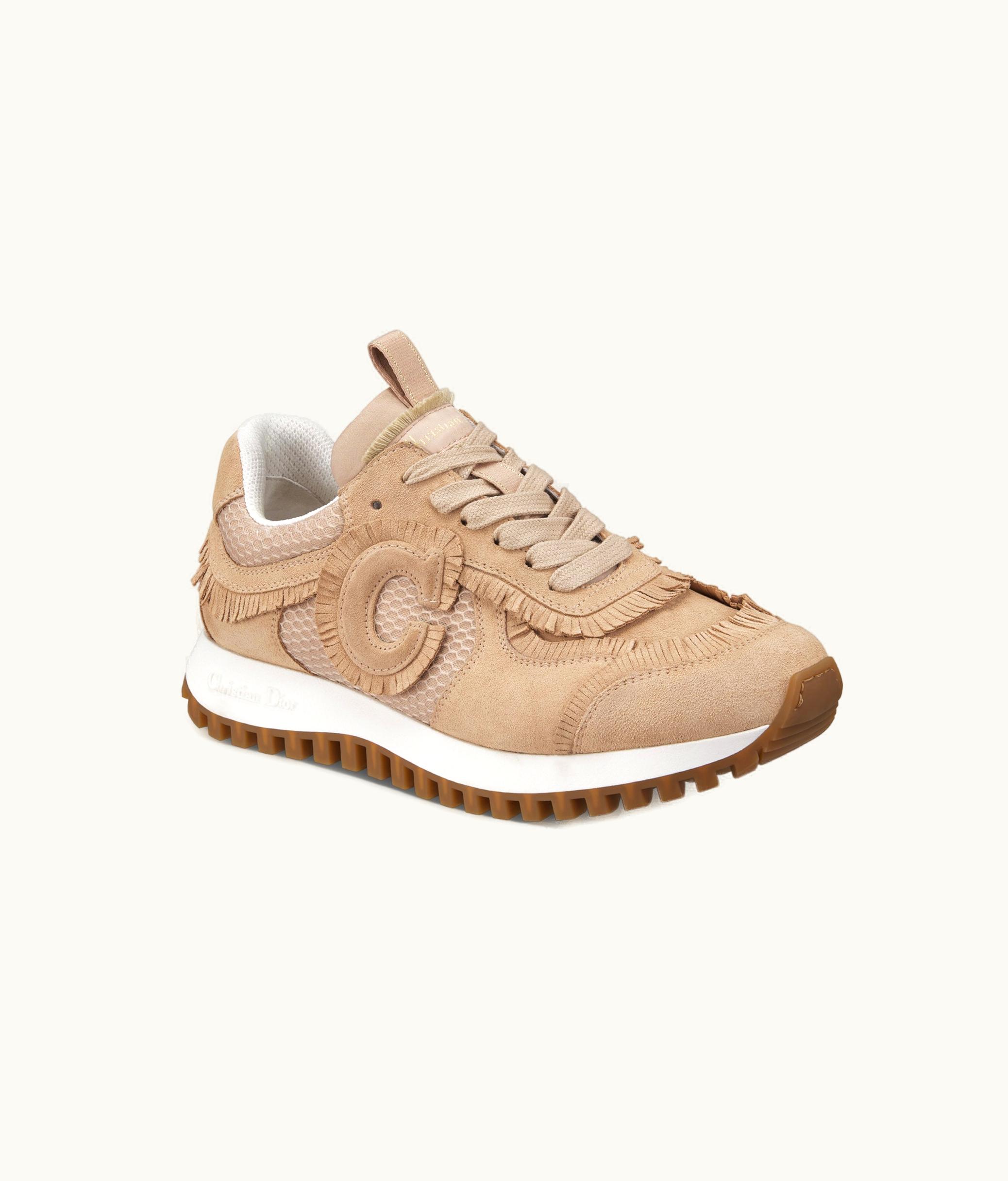 Dior C'est Dior Sneaker - Nude Suede Calfskin And Mesh