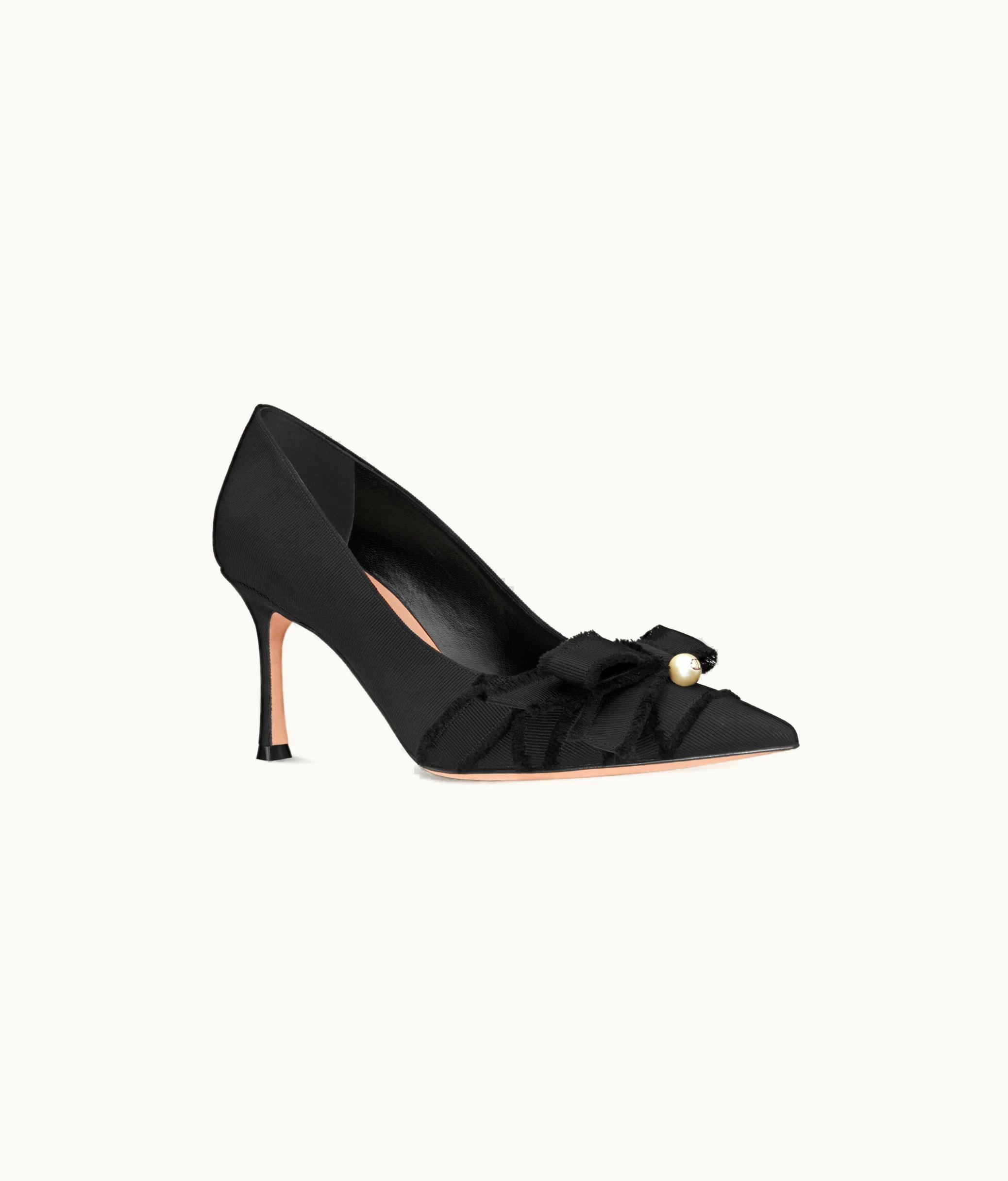 Dior Dior Adiorable Pump Summer 2024 Black Fringed Grosgrain