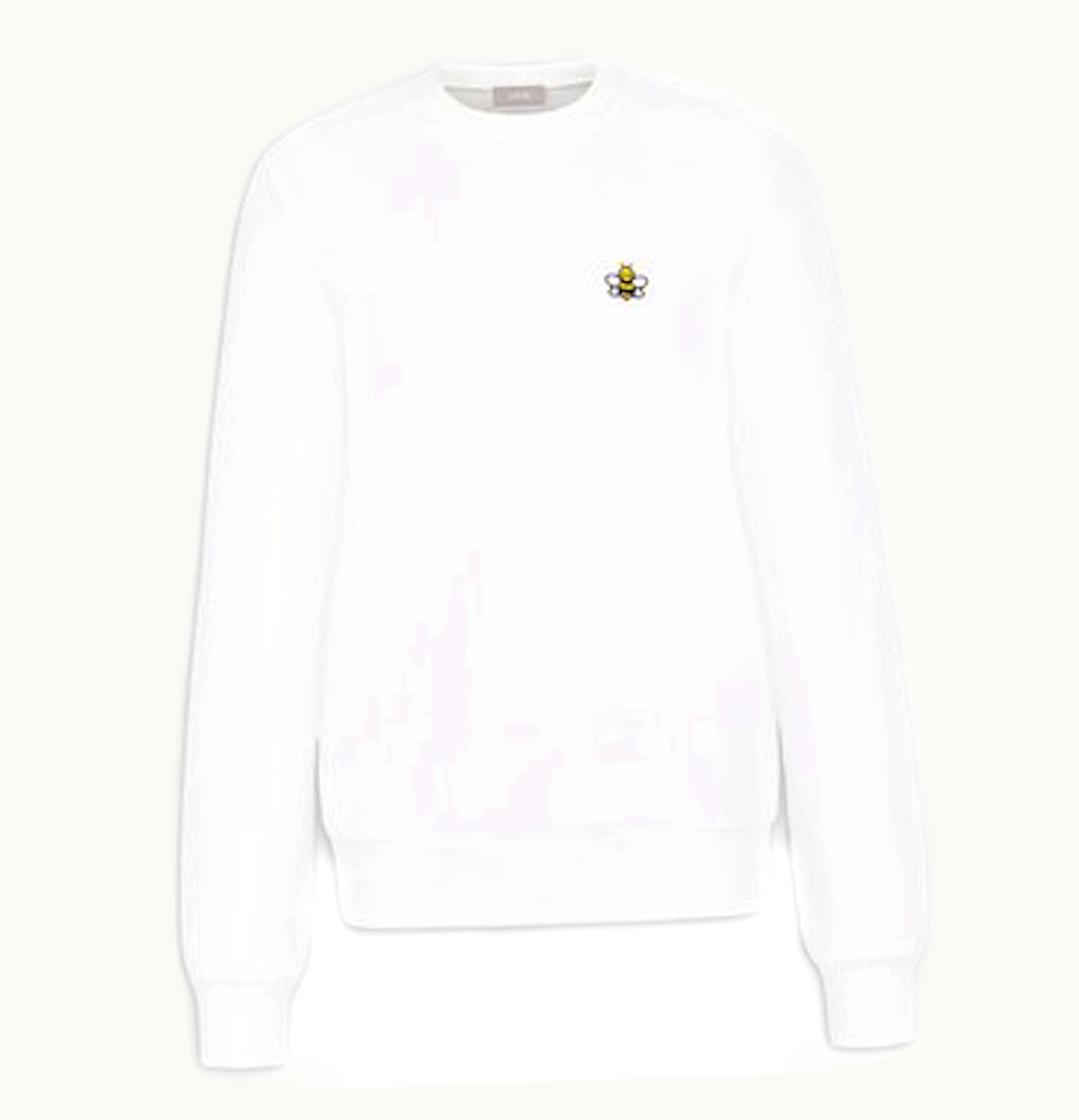 KAWS KAWS x Dior Bee Crewneck Sweatshirt White
