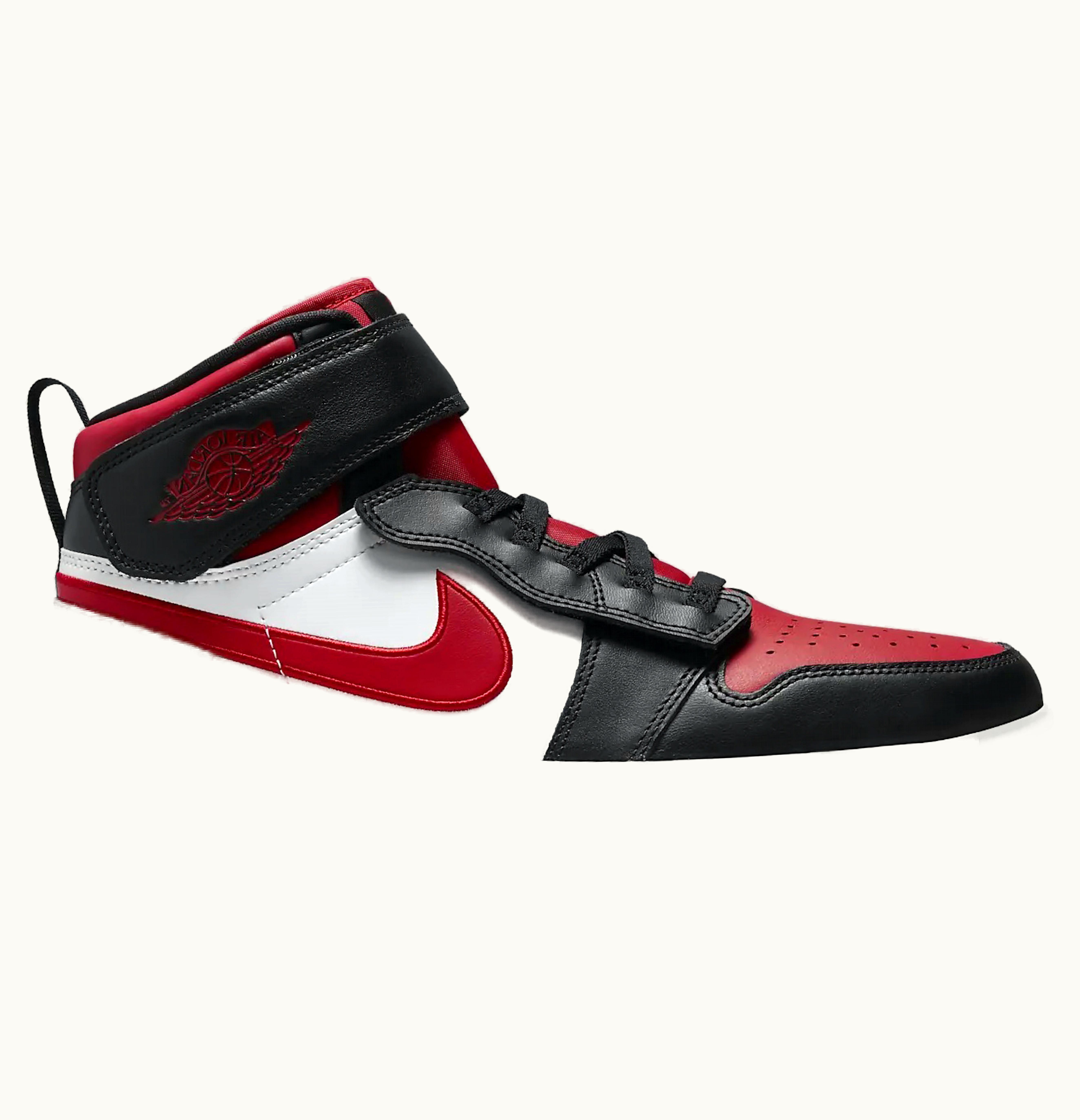 Jordan Air Jordan 1 High FlyEase Black White Fire Red