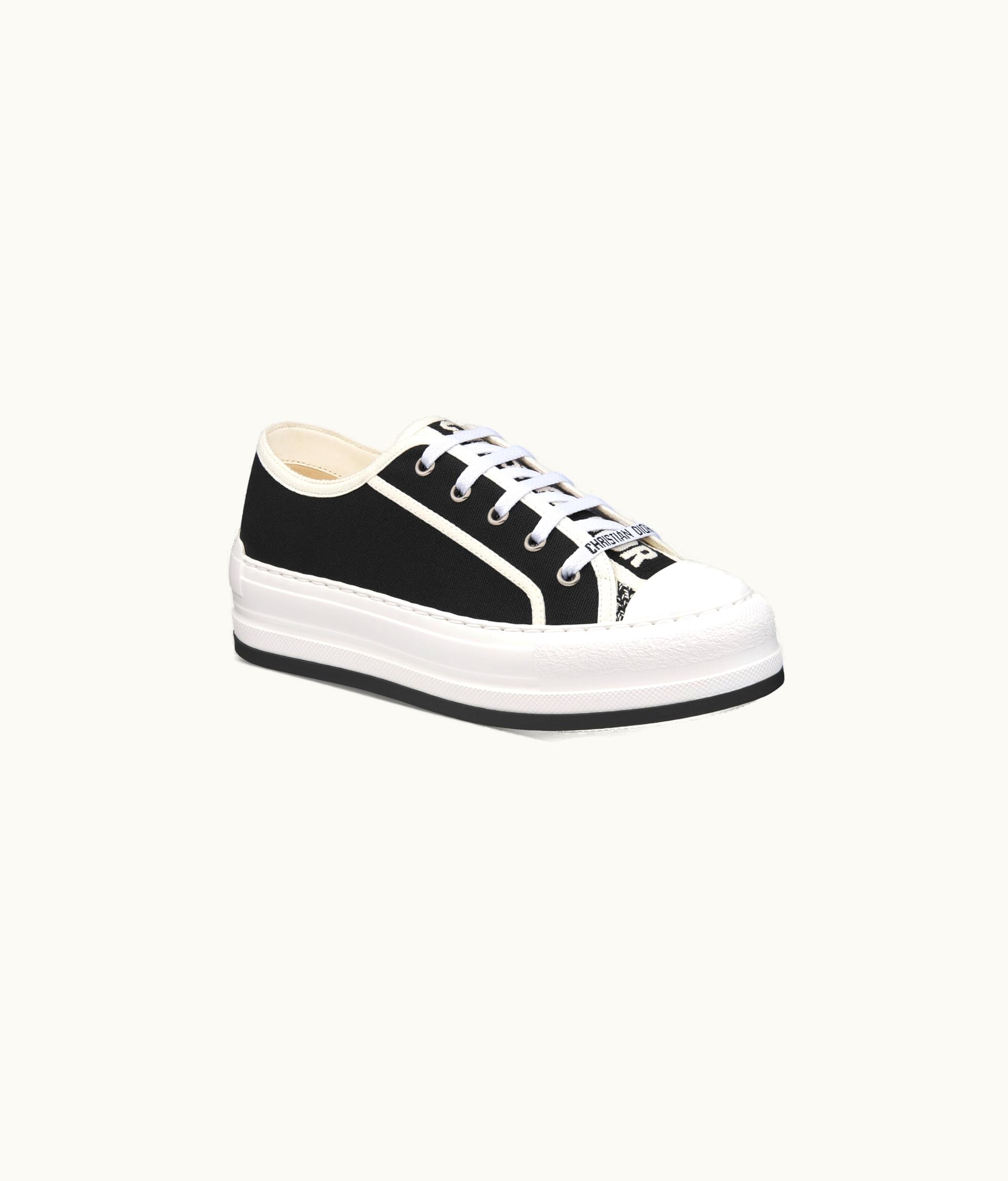 Dior Walk'n'Dior Platform Sneaker - Black Cotton Canvas