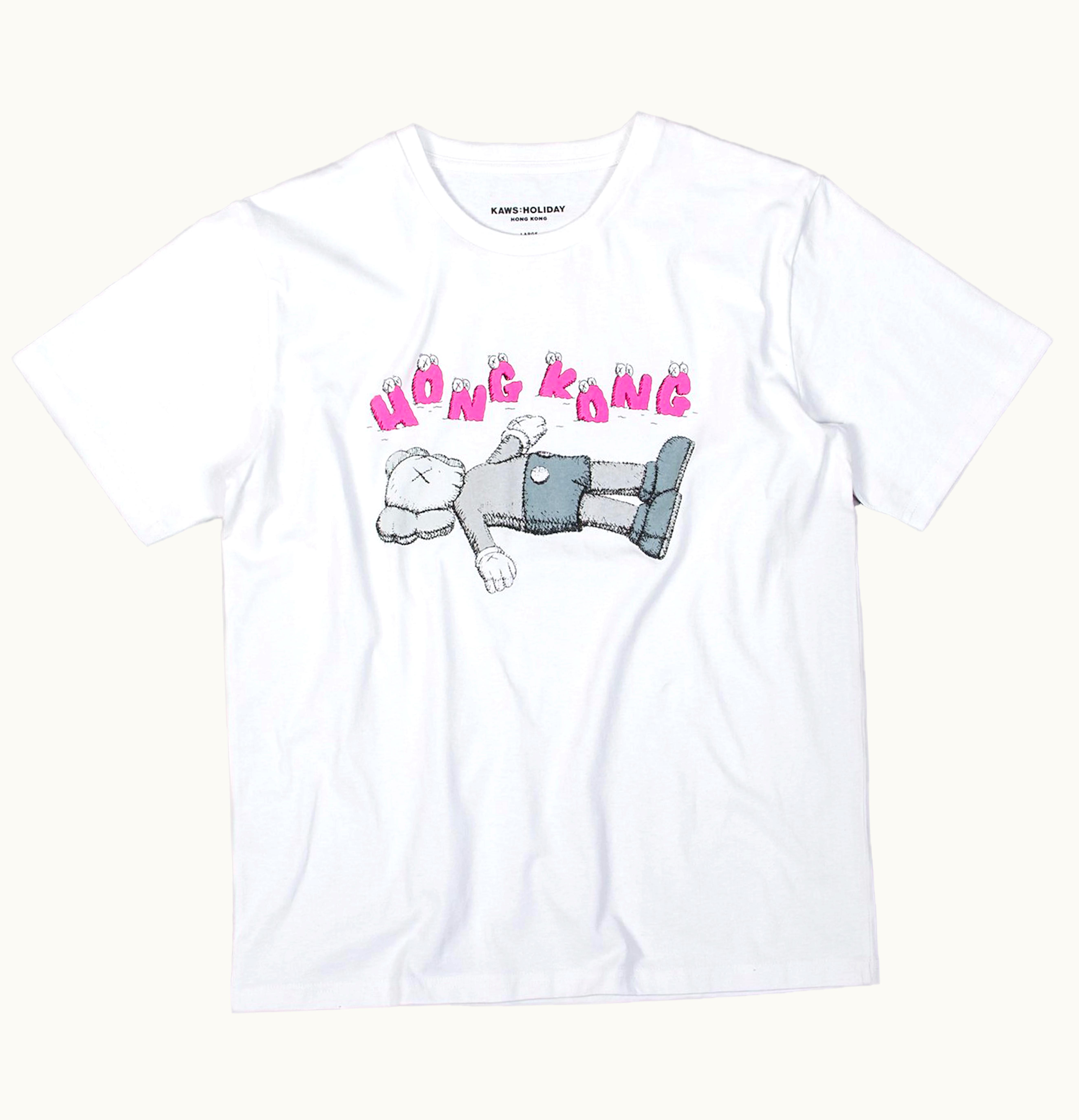 KAWS KAWS HOLIDAY Hong Kong Tee White