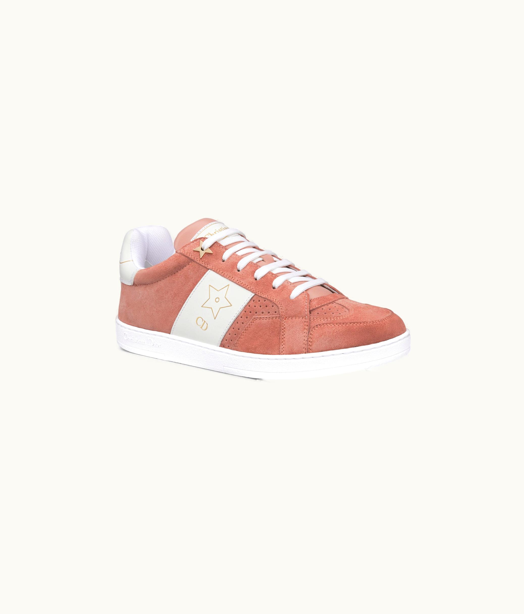 Dior Dior Star Sneaker - Pastel Pink Suede Calfskin And White Calfskin