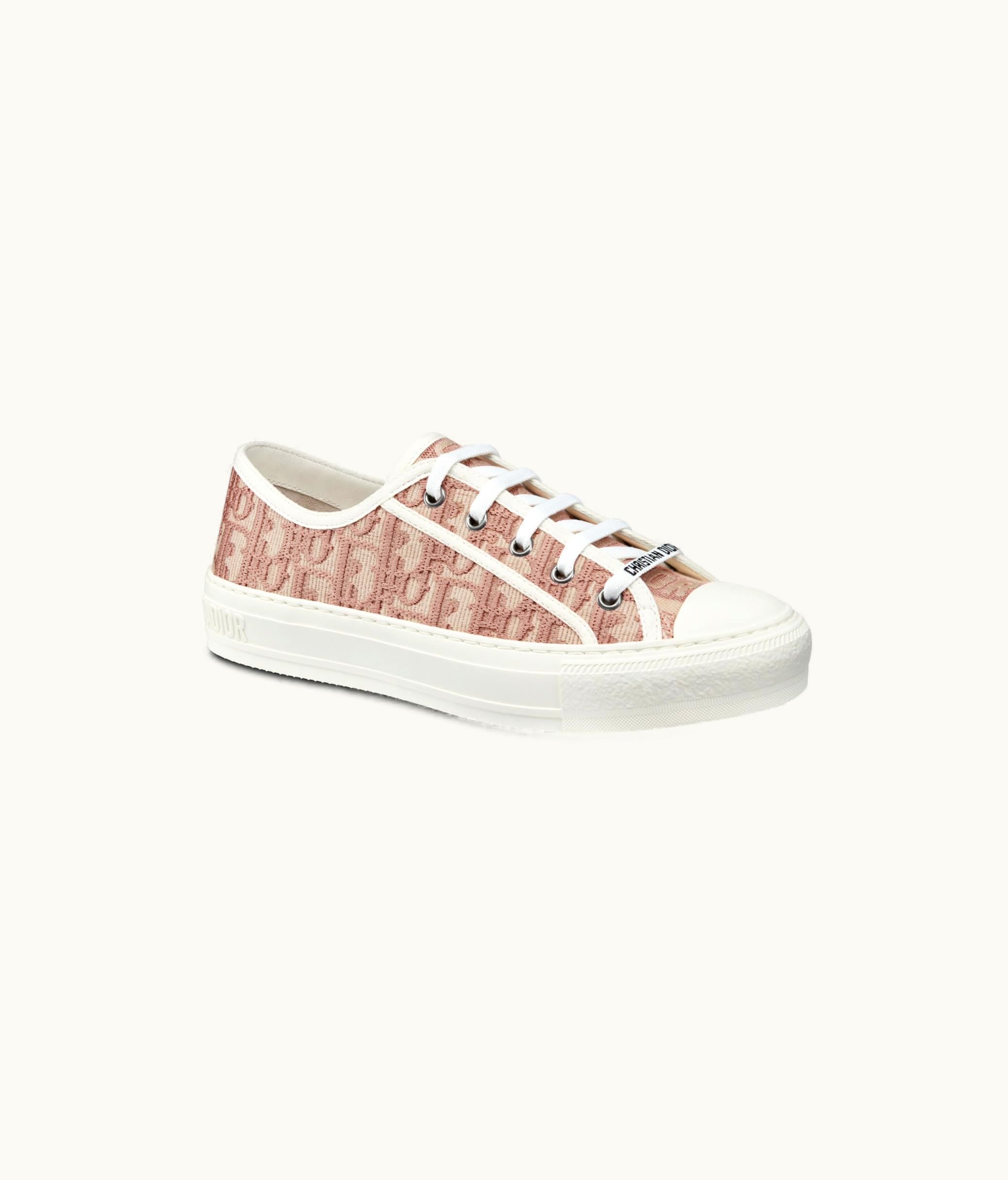 Dior Walk'n'Dior Sneaker - Nude Dior Oblique Embroidered Cotton