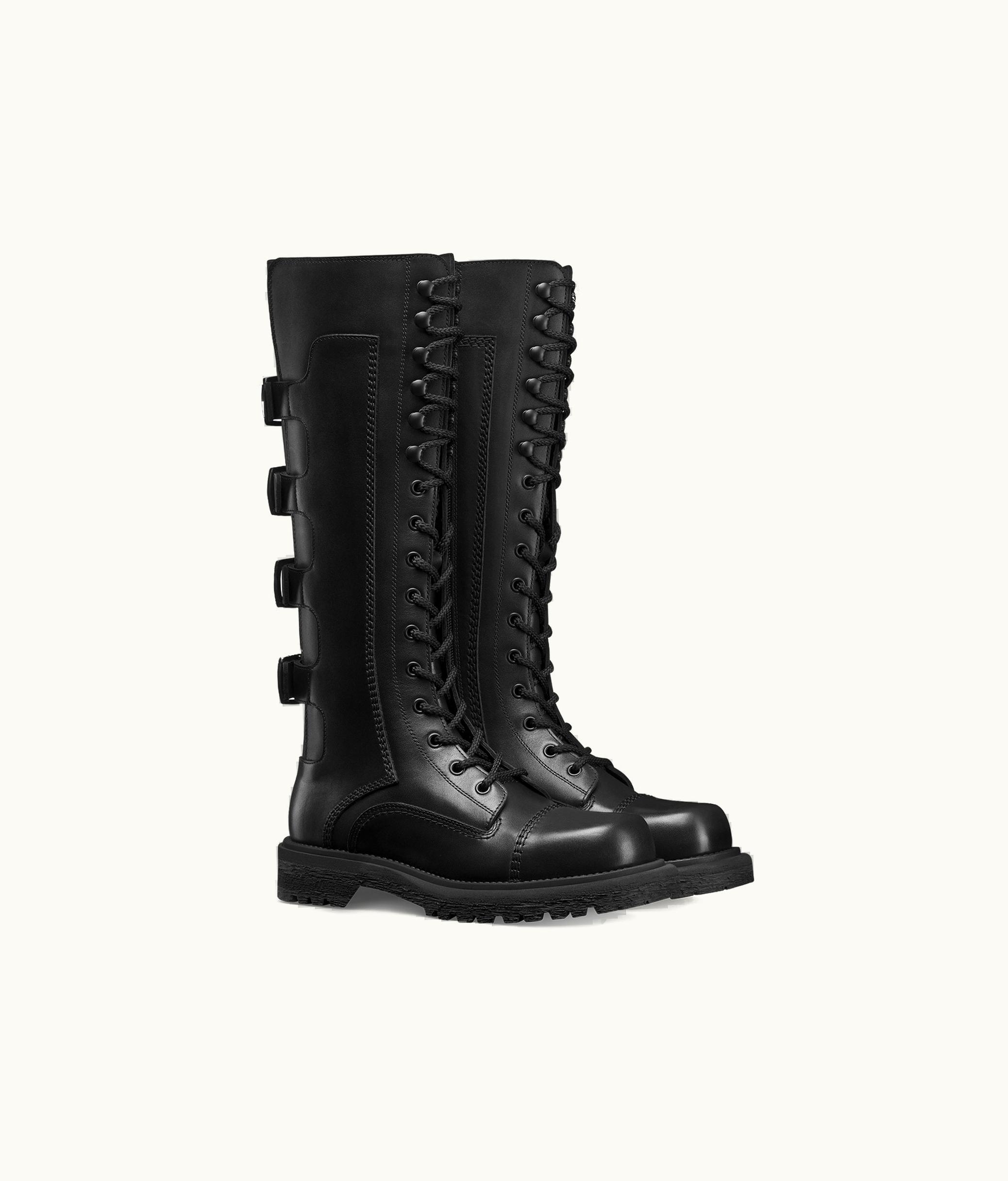 Dior Diorebel Boot - Black Matte Calfskin