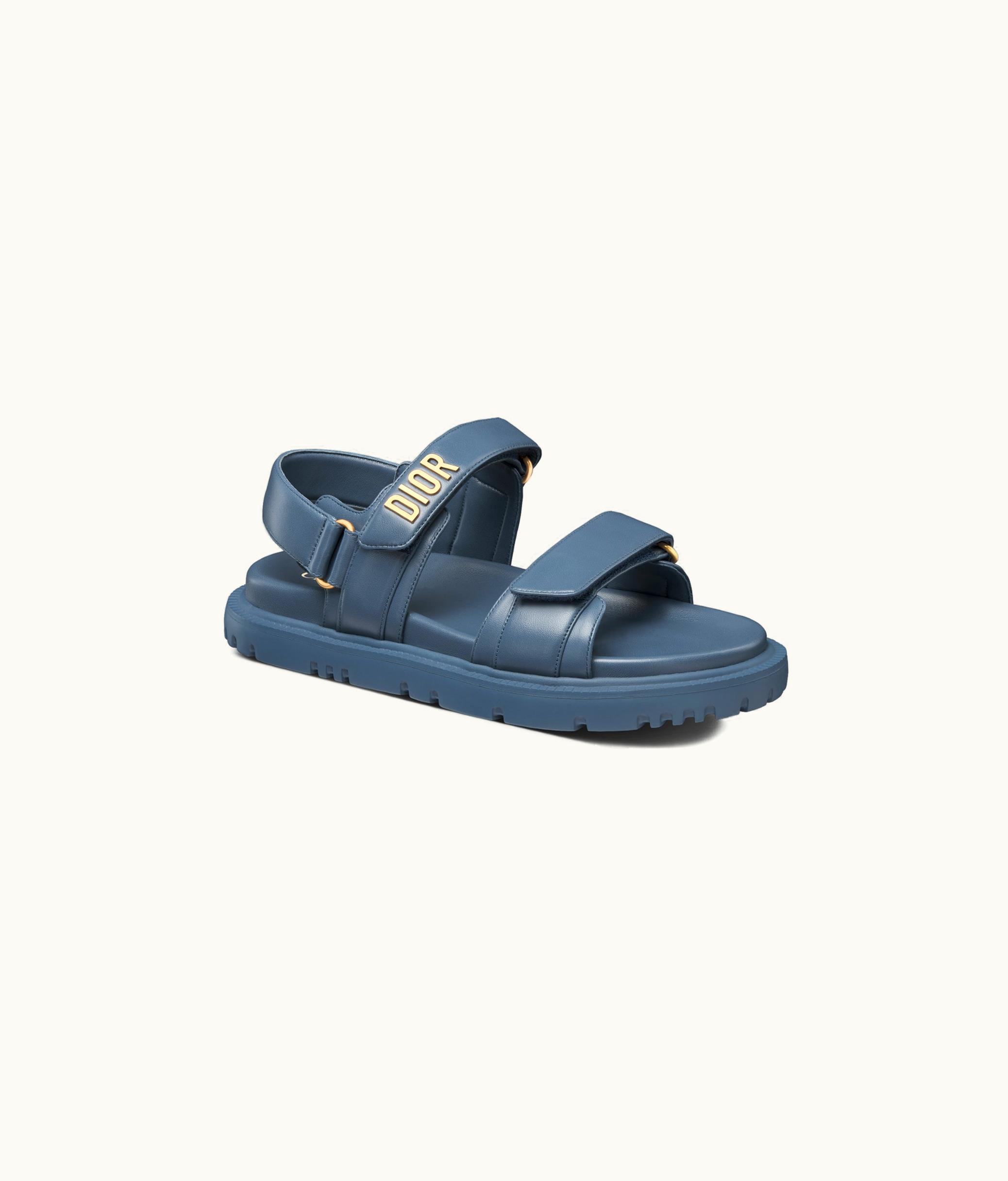 Dior Dioract Sandal - Pastel Midnight Blue Lambskin
