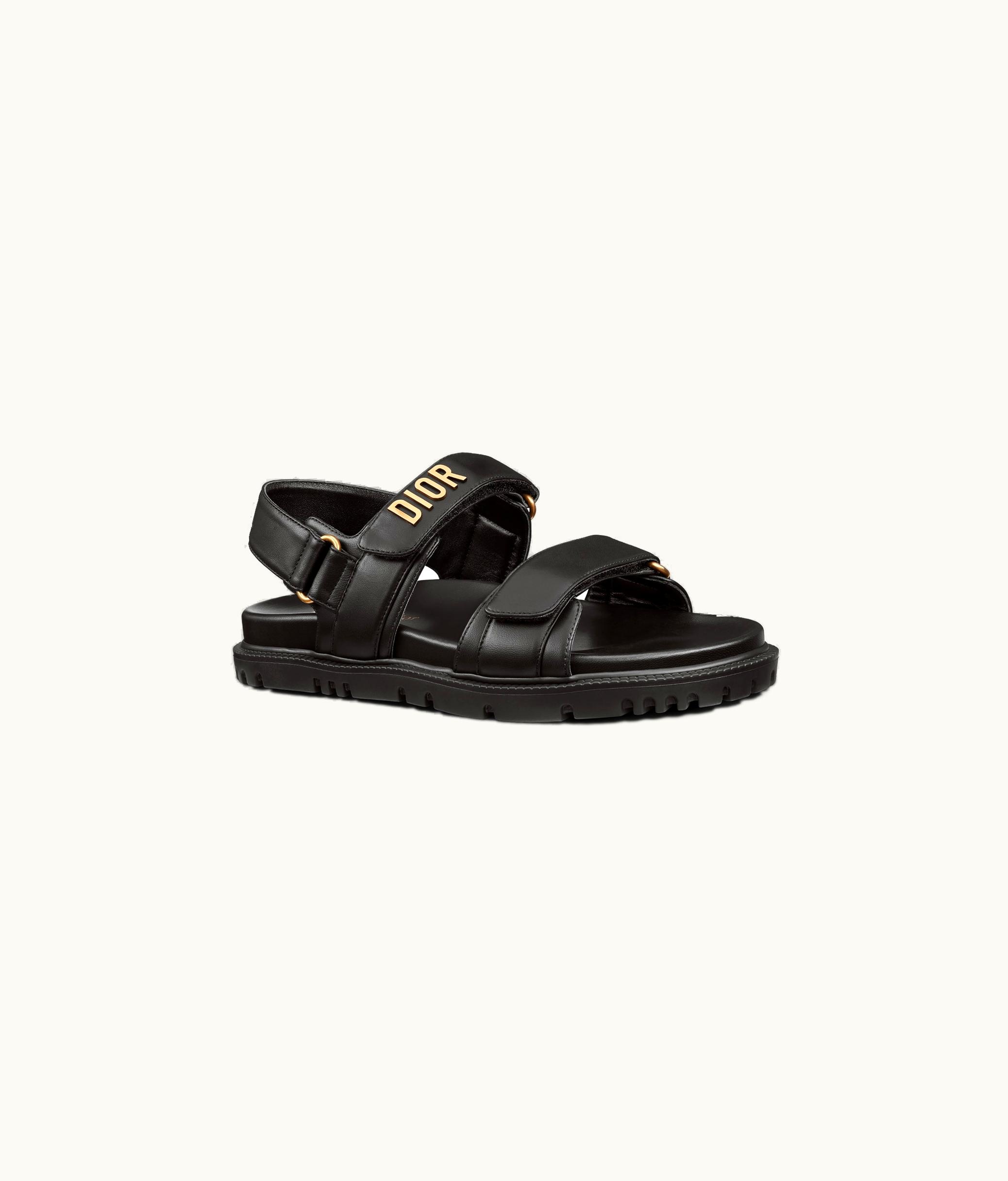Dior Dioract Sandal - Black Lambskin