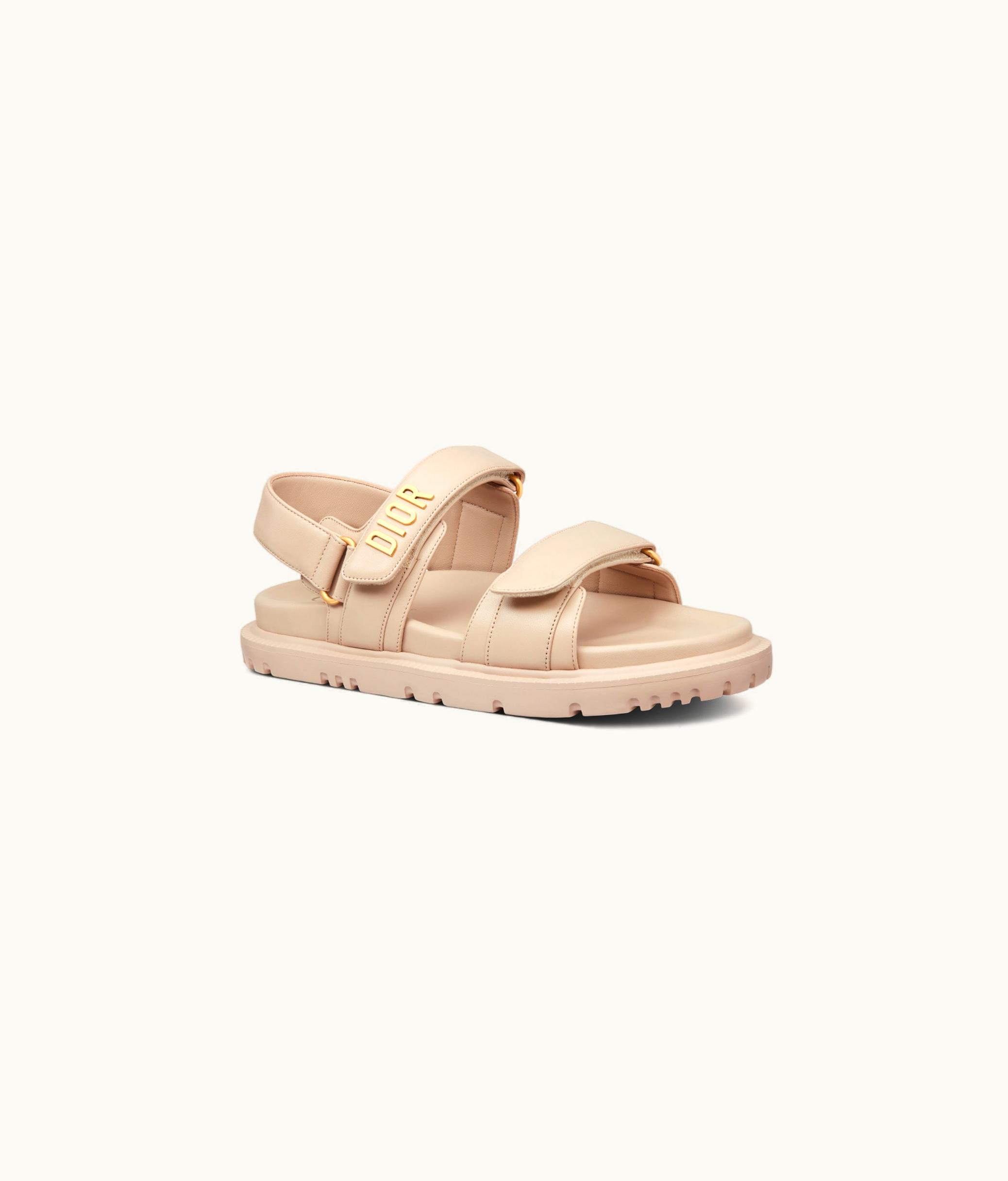 Dior Dioract Sandal - Powder Beige Lambskin