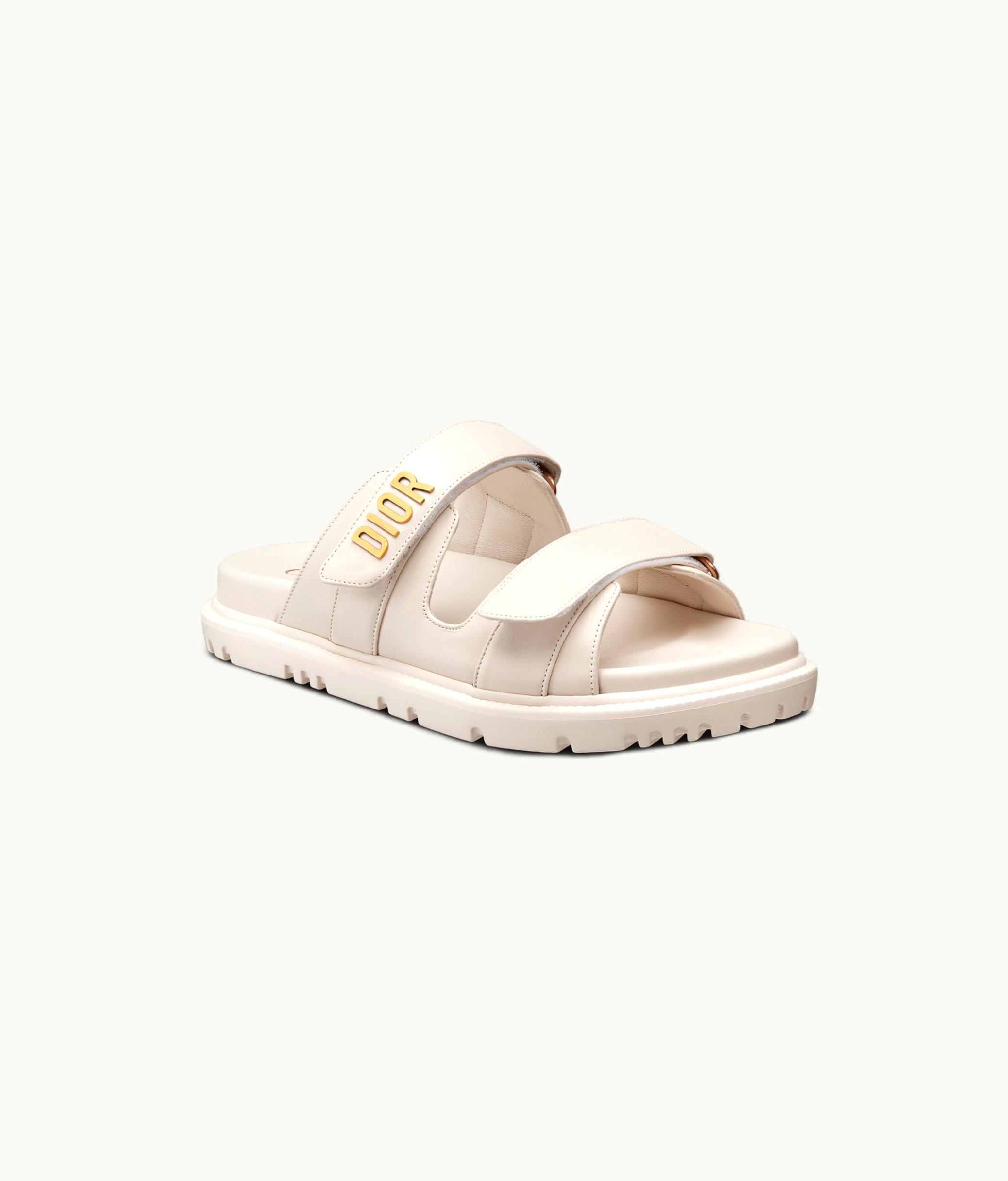 Dior Dioract Slide - White Lambskin